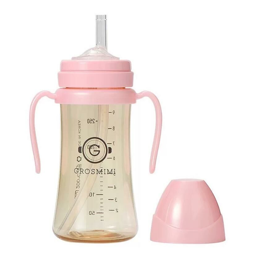 韓國Grosmimi 格羅咪咪 straw cup 防漏吸管奶瓶300ml - 1件 現貨