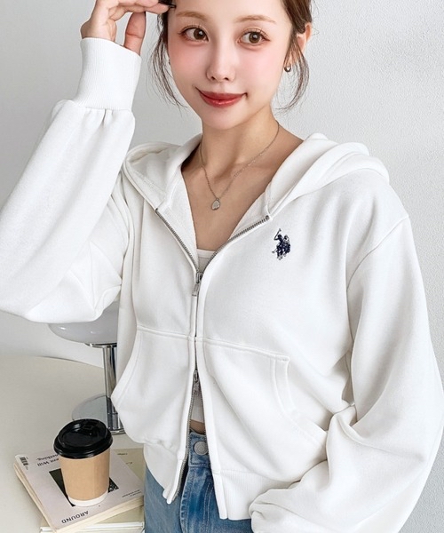 日本直送  US Polo Double Zip Crop Hoodie  TGC AICHI・NAGOYA 2026 