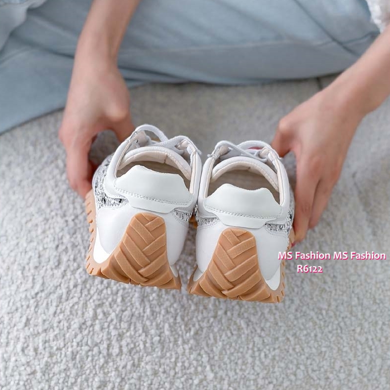 R6122 韓國🇰🇷真皮拼網料sneakers