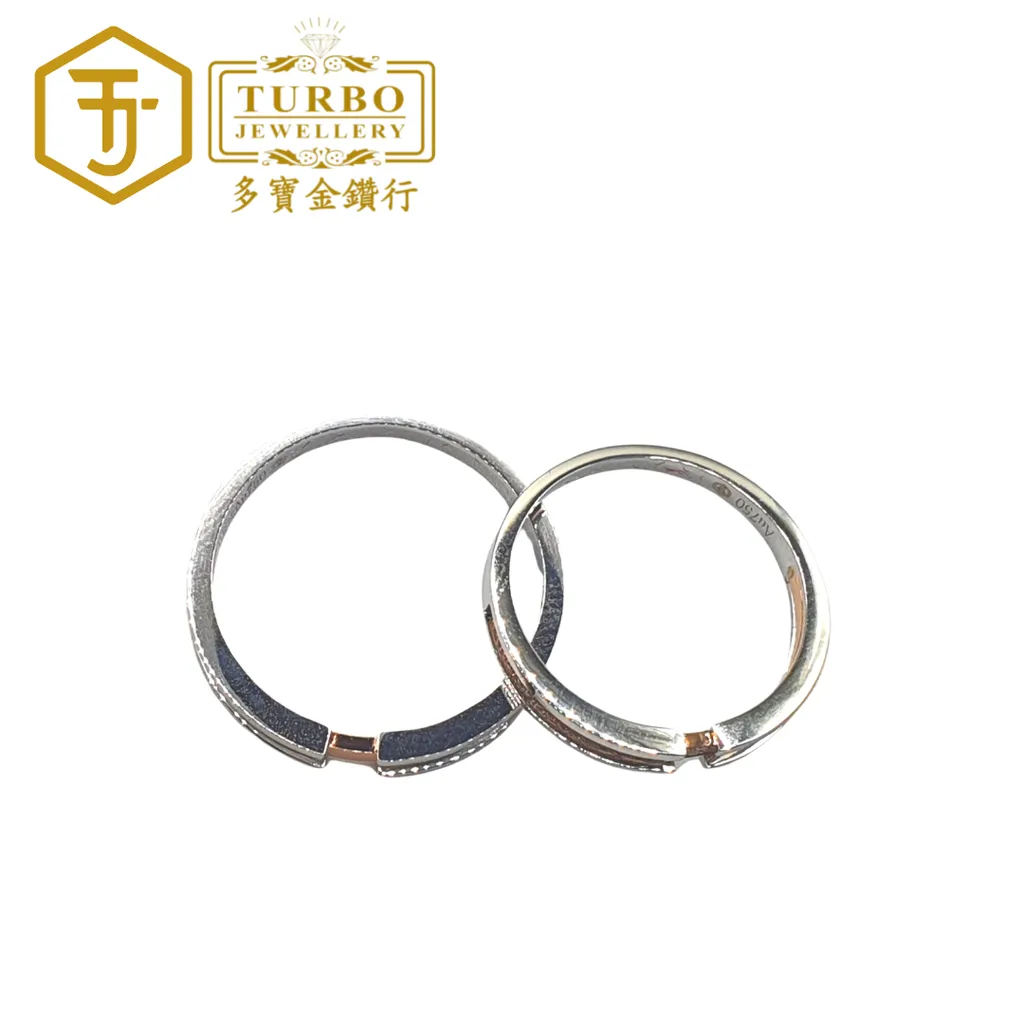 TURBO [750W] Companion for Life 分色一生相伴白金戒指