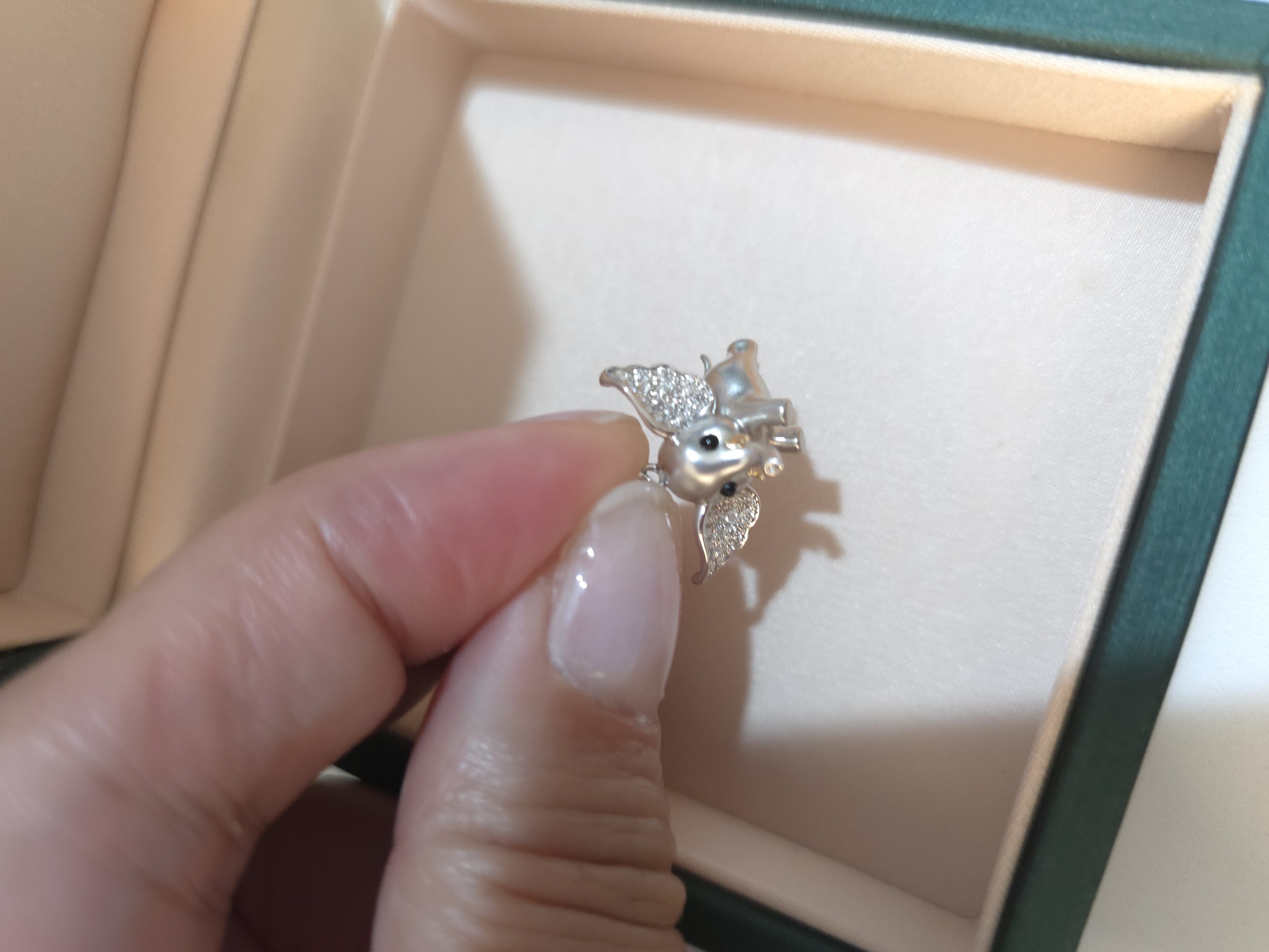 18K鑽石吊墜 d0.12 G2.07 