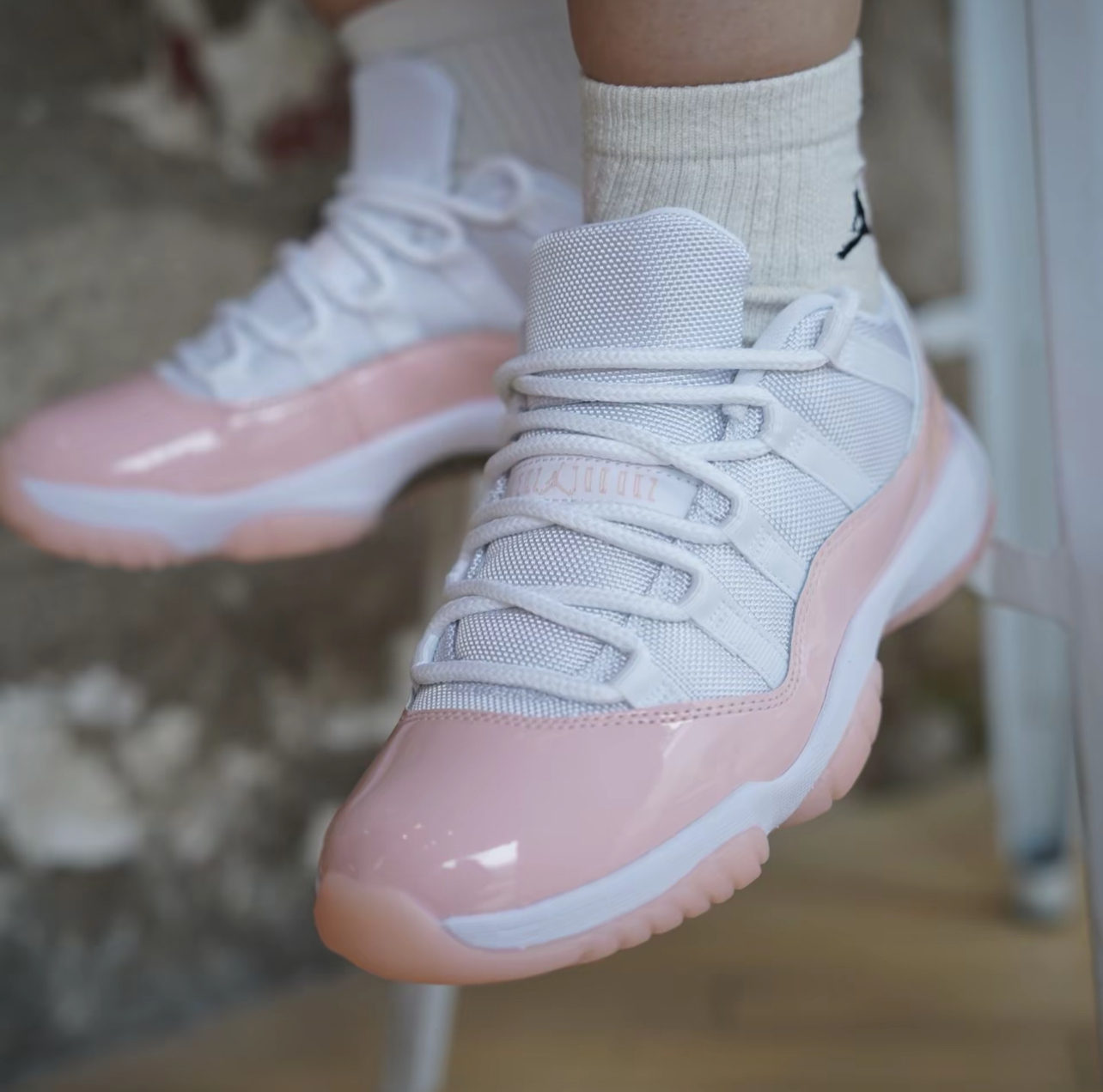 Jordan 11's pink best sale