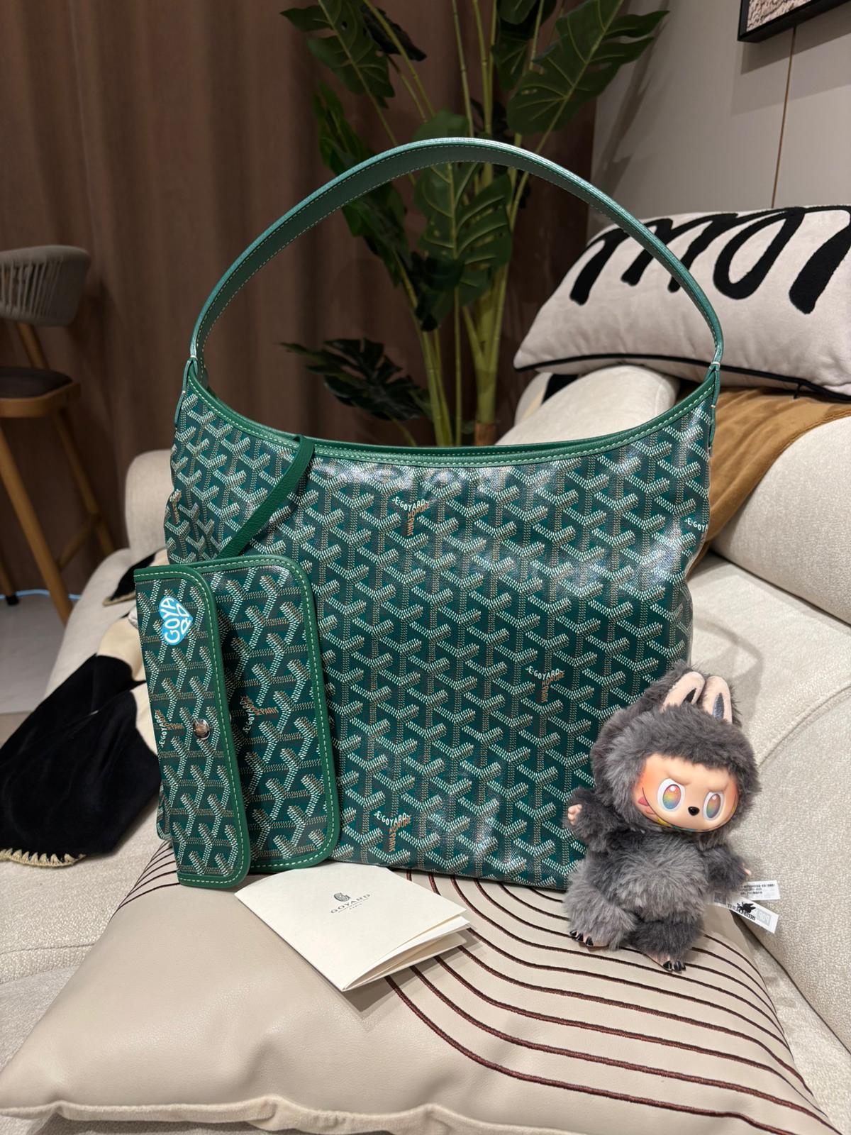 Goyard boheme hobo Green 100%Authentic, 98%new ✅收據✅pouch ✅dust bag
