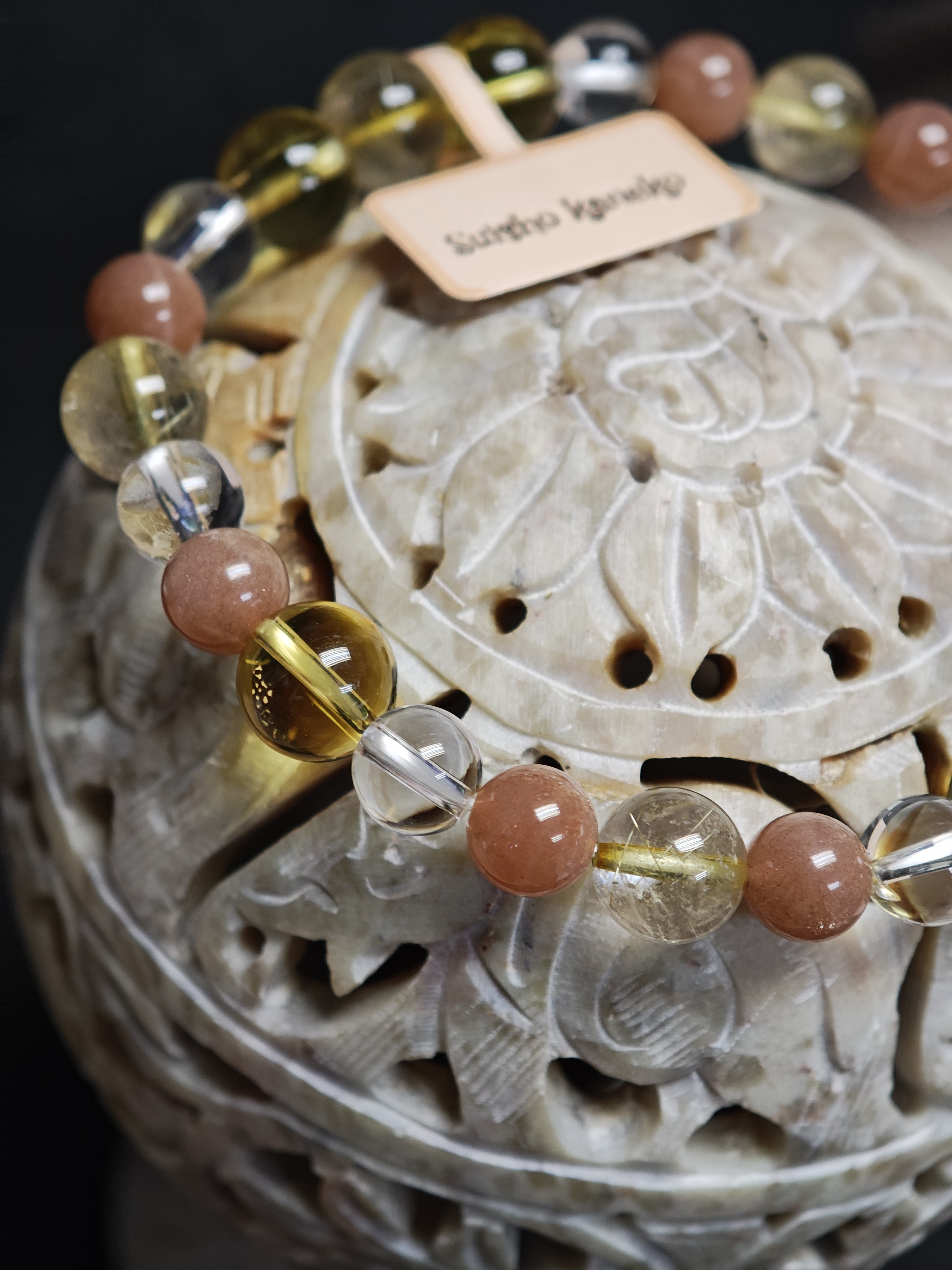 ✨新品DIY水晶手串✨✨金髮晶🔸黃水晶✨白水晶🔸金沙太陽✨