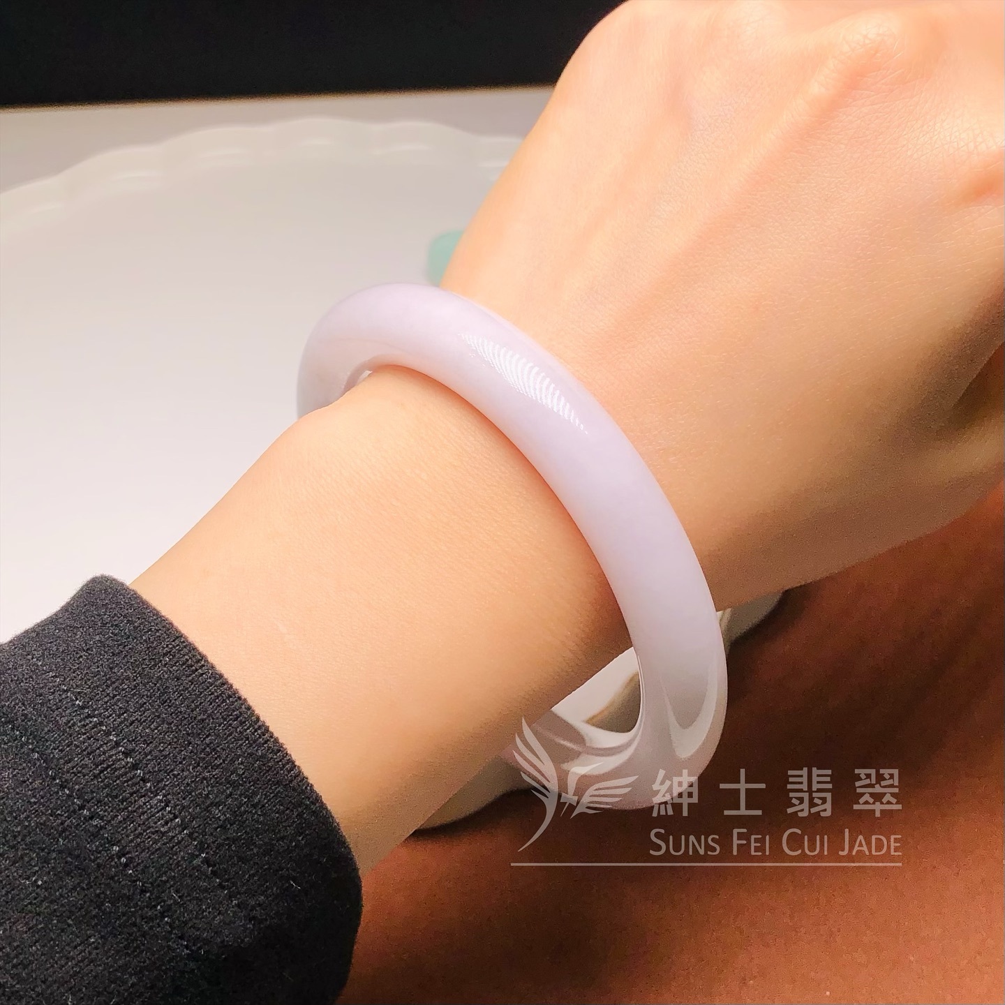 木那粉紫春彩圓鐲61.6mm