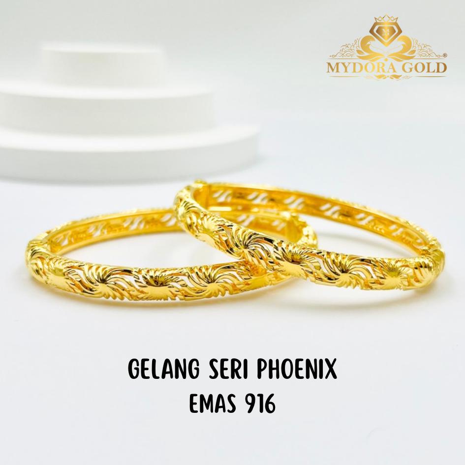 MYDORA Gelang Seri Phoenix l EMAS 916/22K