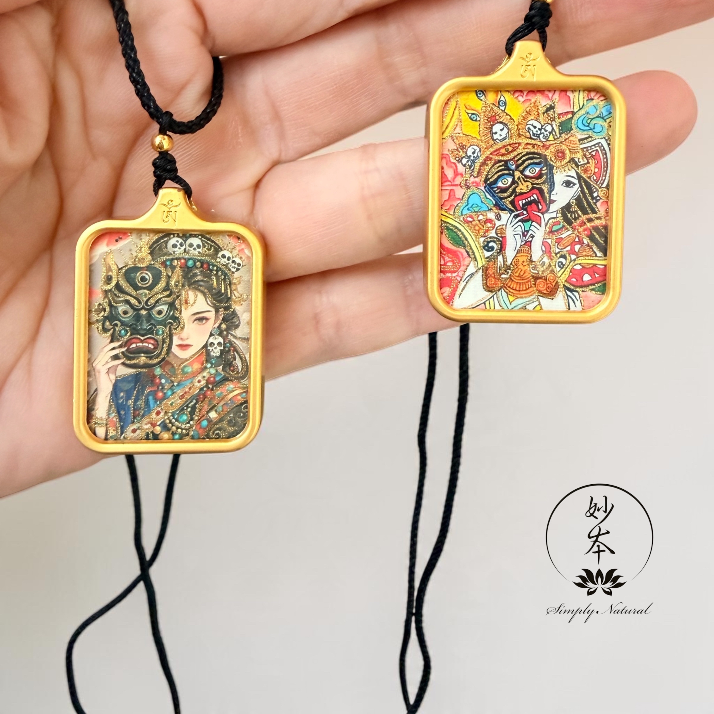 西藏最靈驗女財神～扎基拉姆唐卡-內有甘露丸