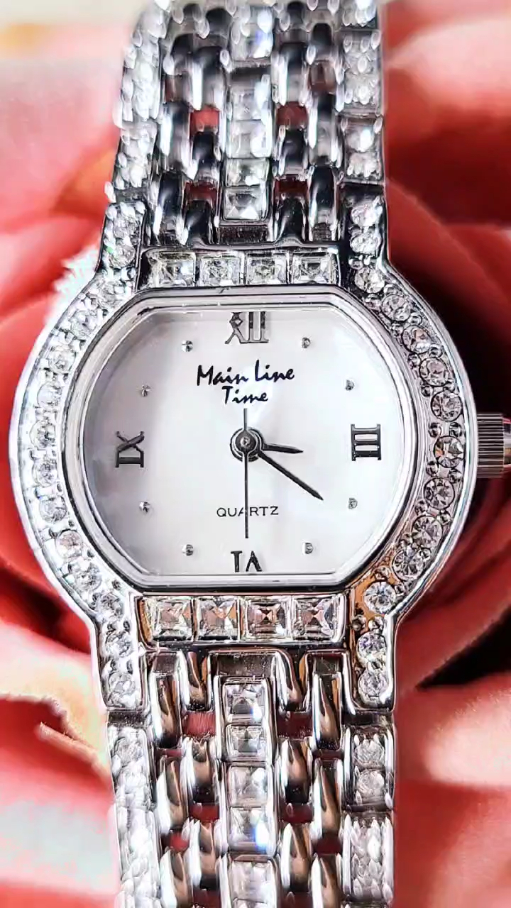 水晶貝母面石英錶