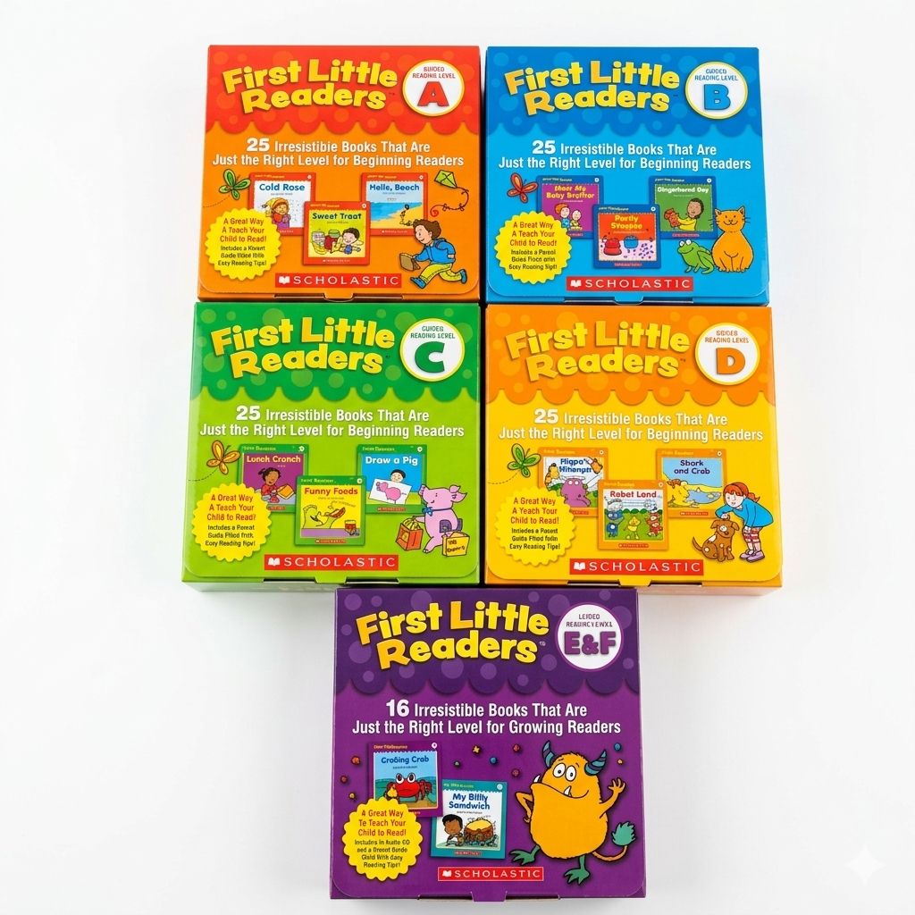 First Little Readers  Level A-H   6盒 132本  (每盒25本) | 點讀版 |  S07