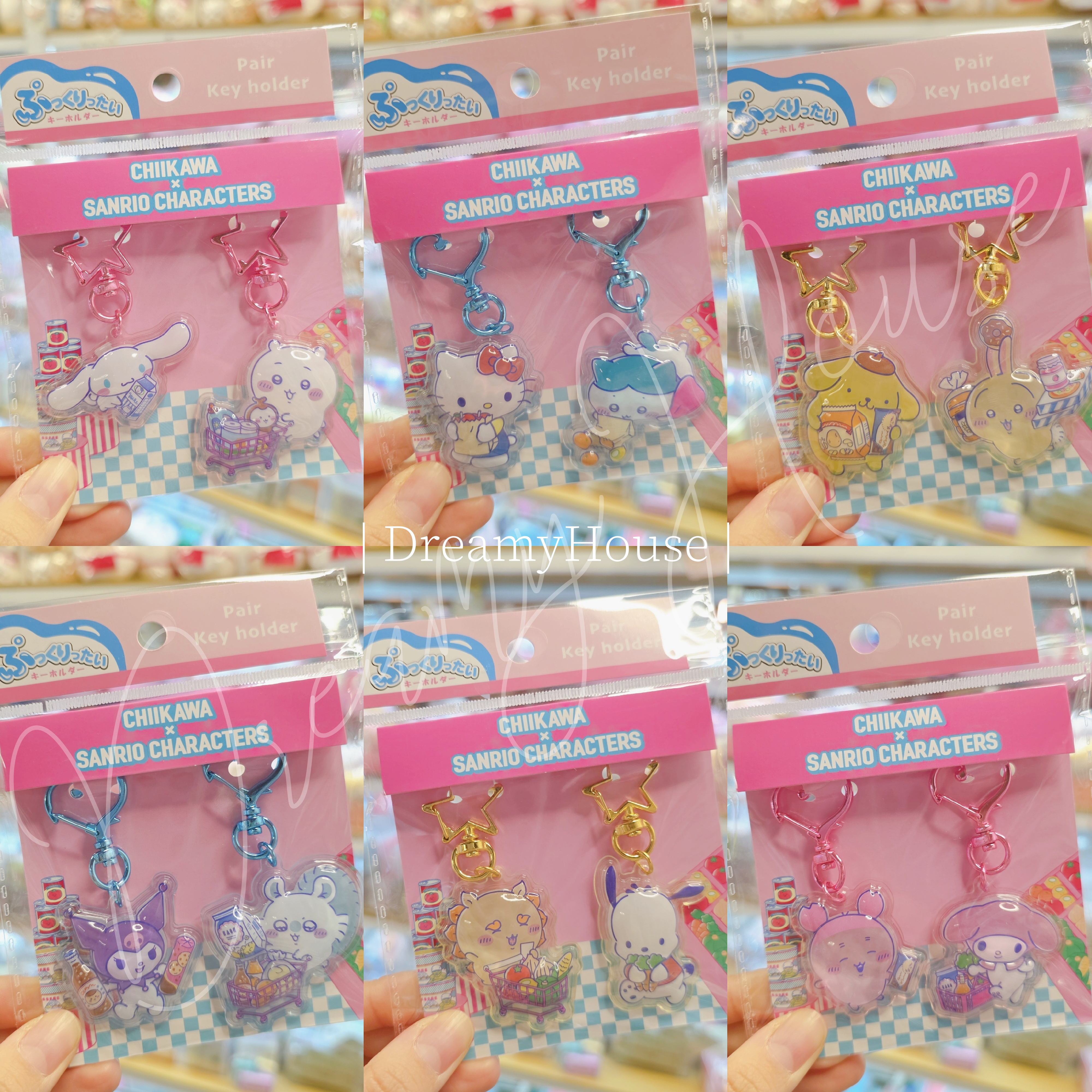 日本 Chiikawa x Sanrio characters 匙扣SET