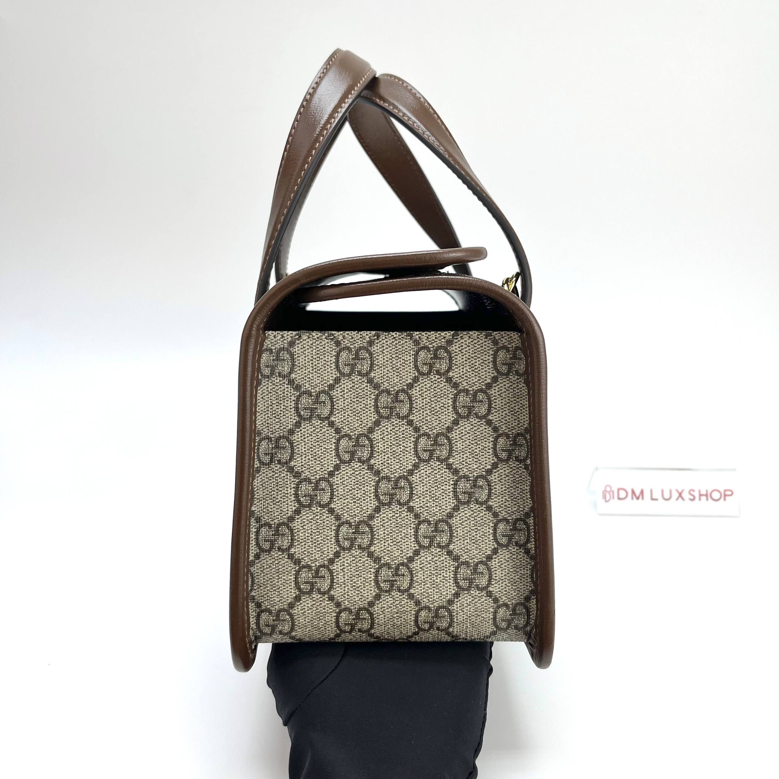 Gucci Horsebit 1955 Mini Box Tote Bag GHW