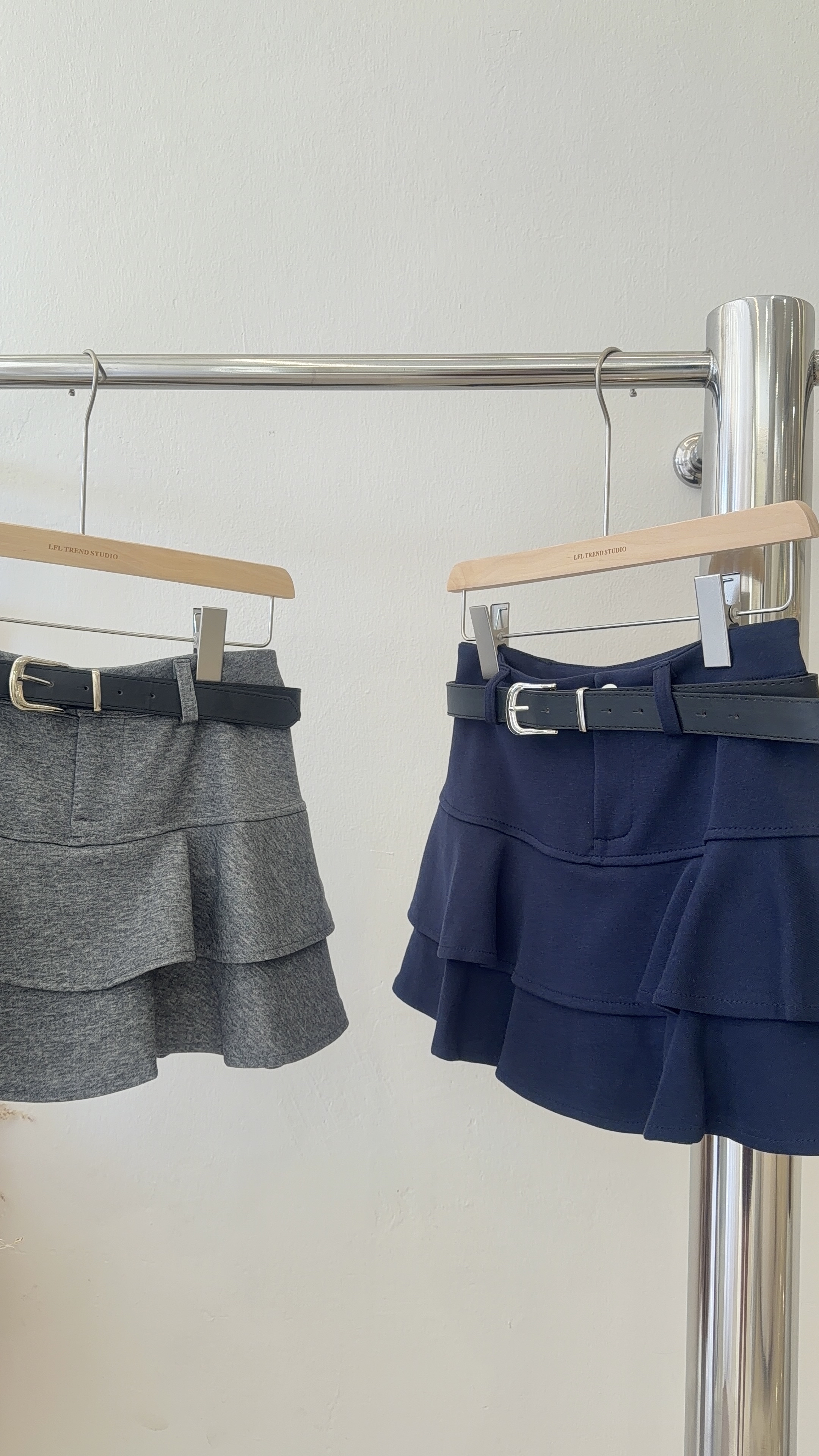 6405 韩风荷叶蓬蓬短裙