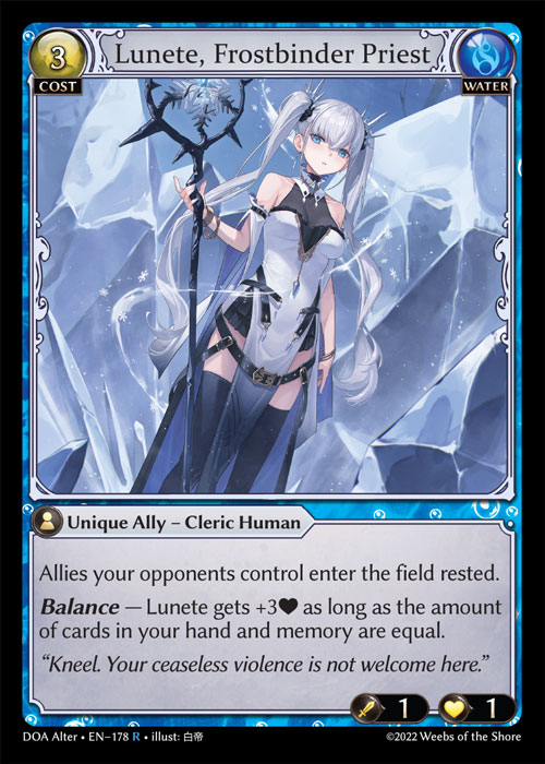 Lunete, Frostbinder Priest / DOA-178 (R)