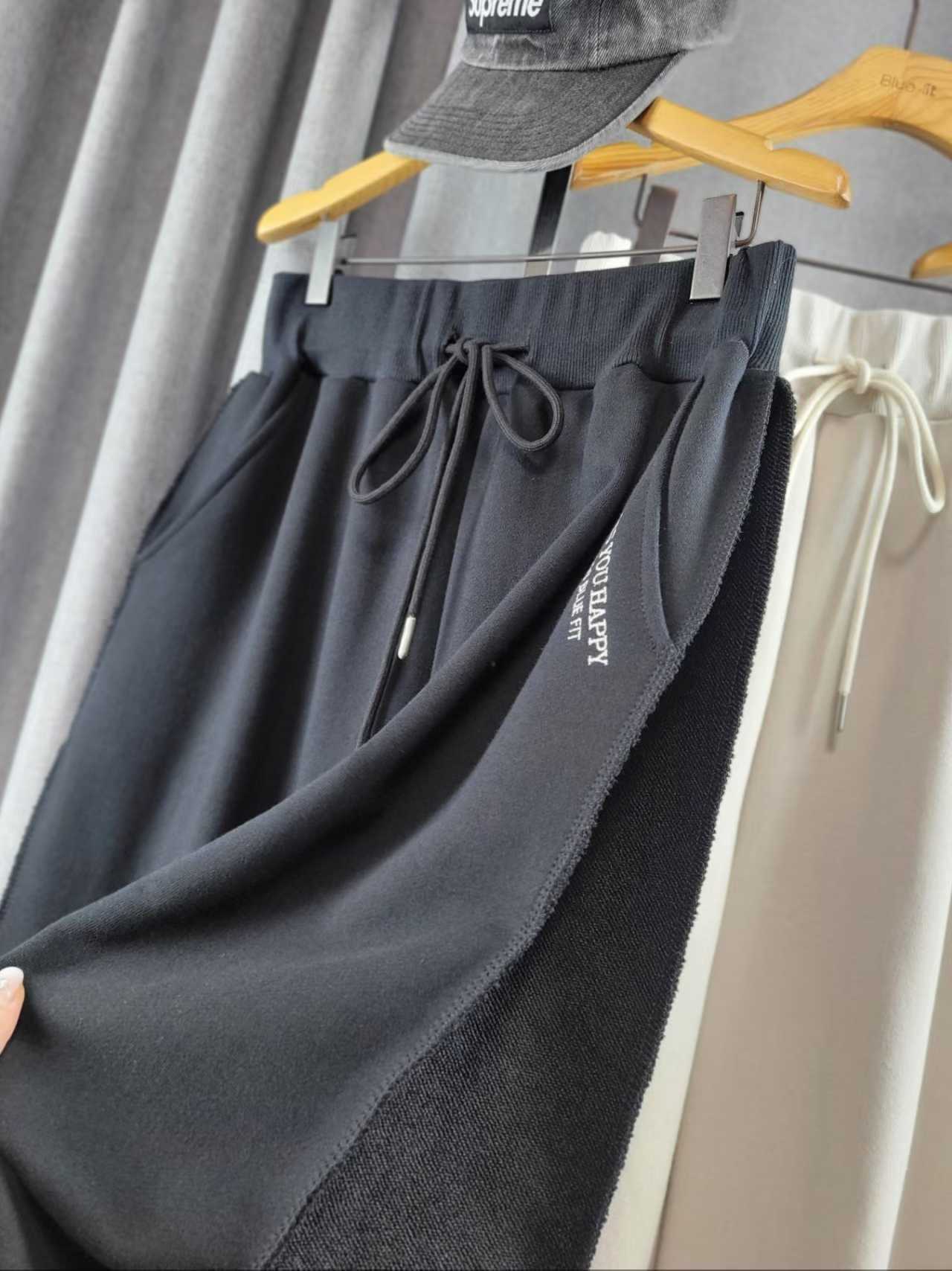 👟【顯瘦神褲】側邊拼接闊腳寬鬆長褲