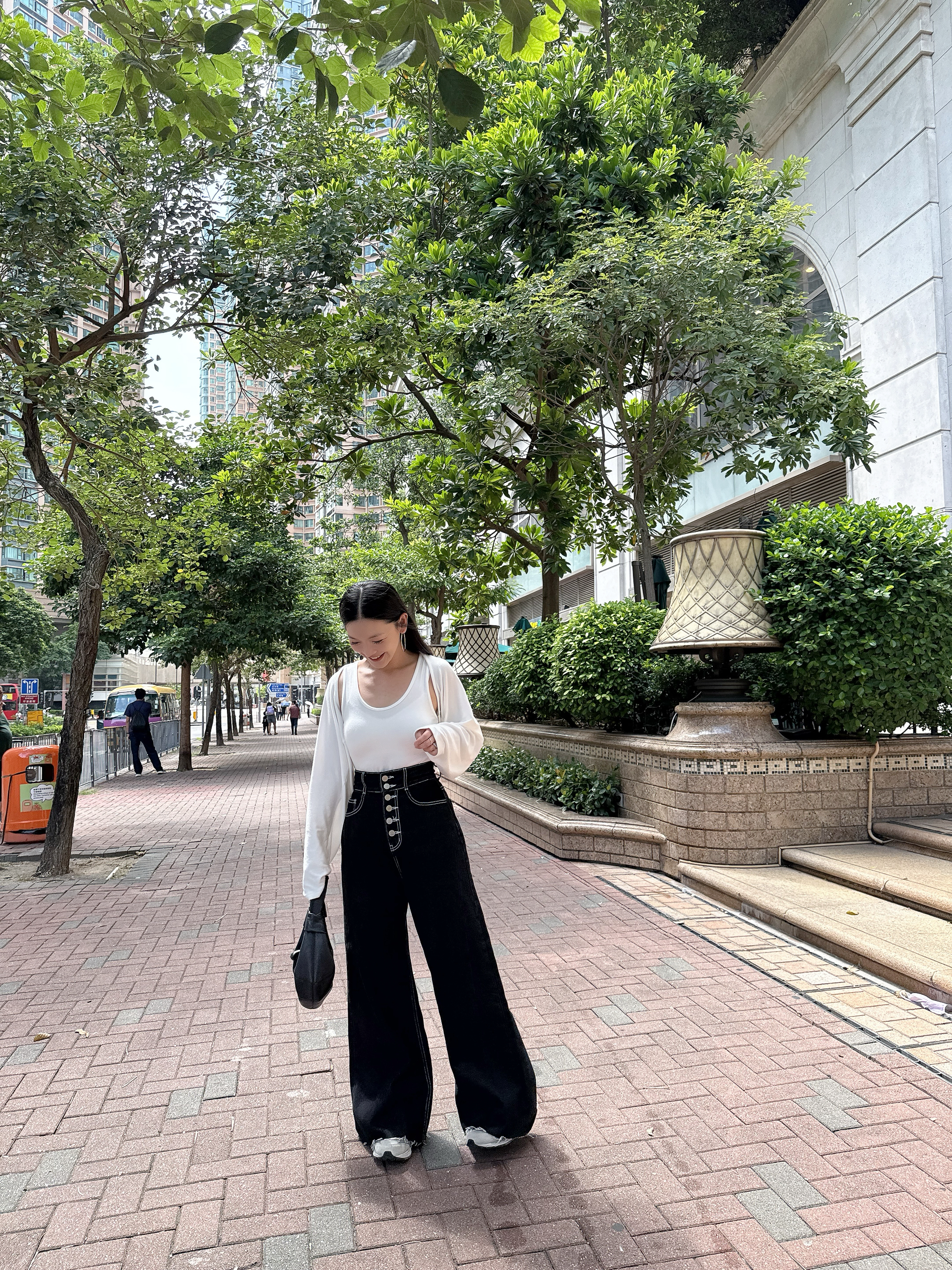 C03 U領背心+外套Set