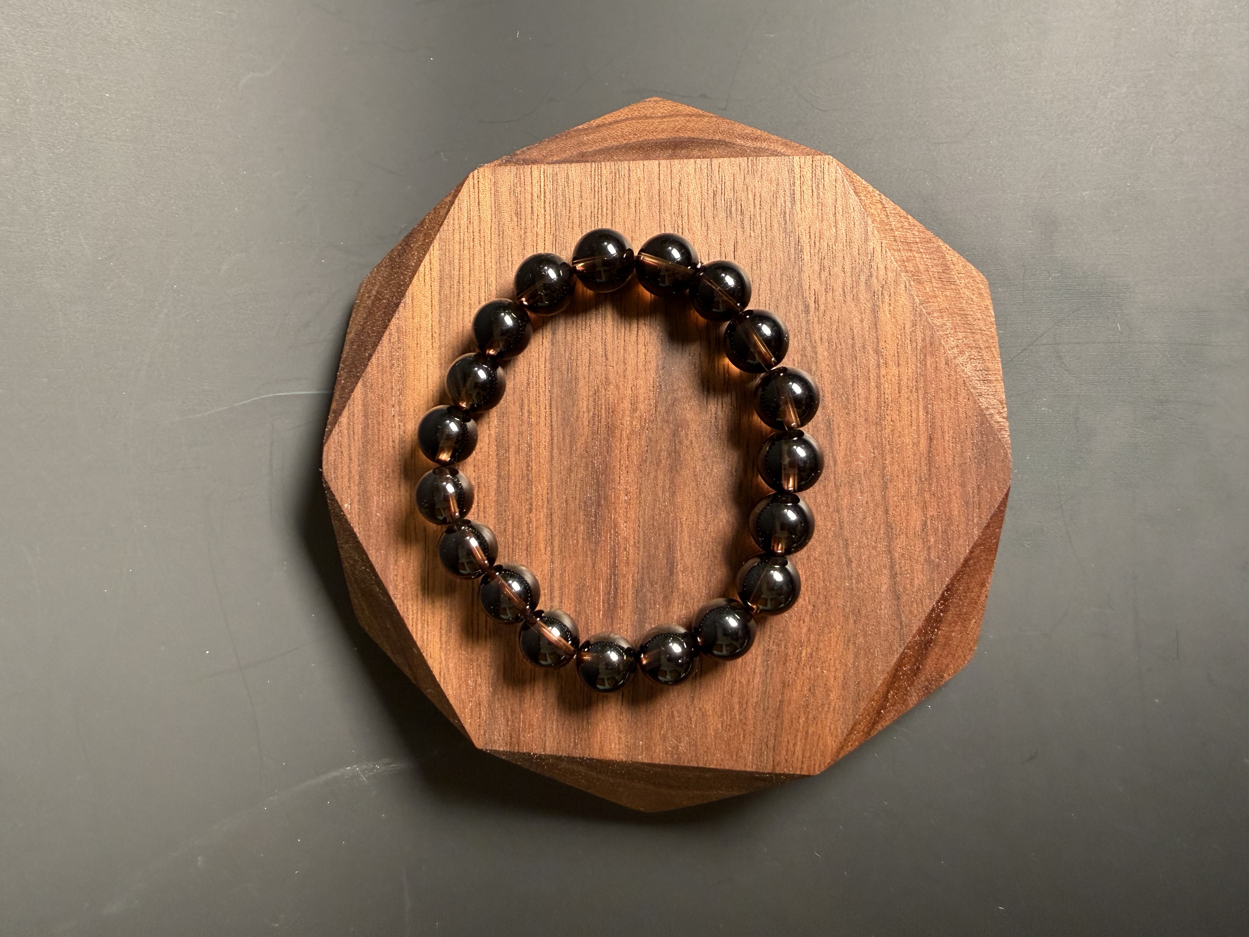 茶晶手串｜Smoky Quartz Bracelet｜10mm・Option 2