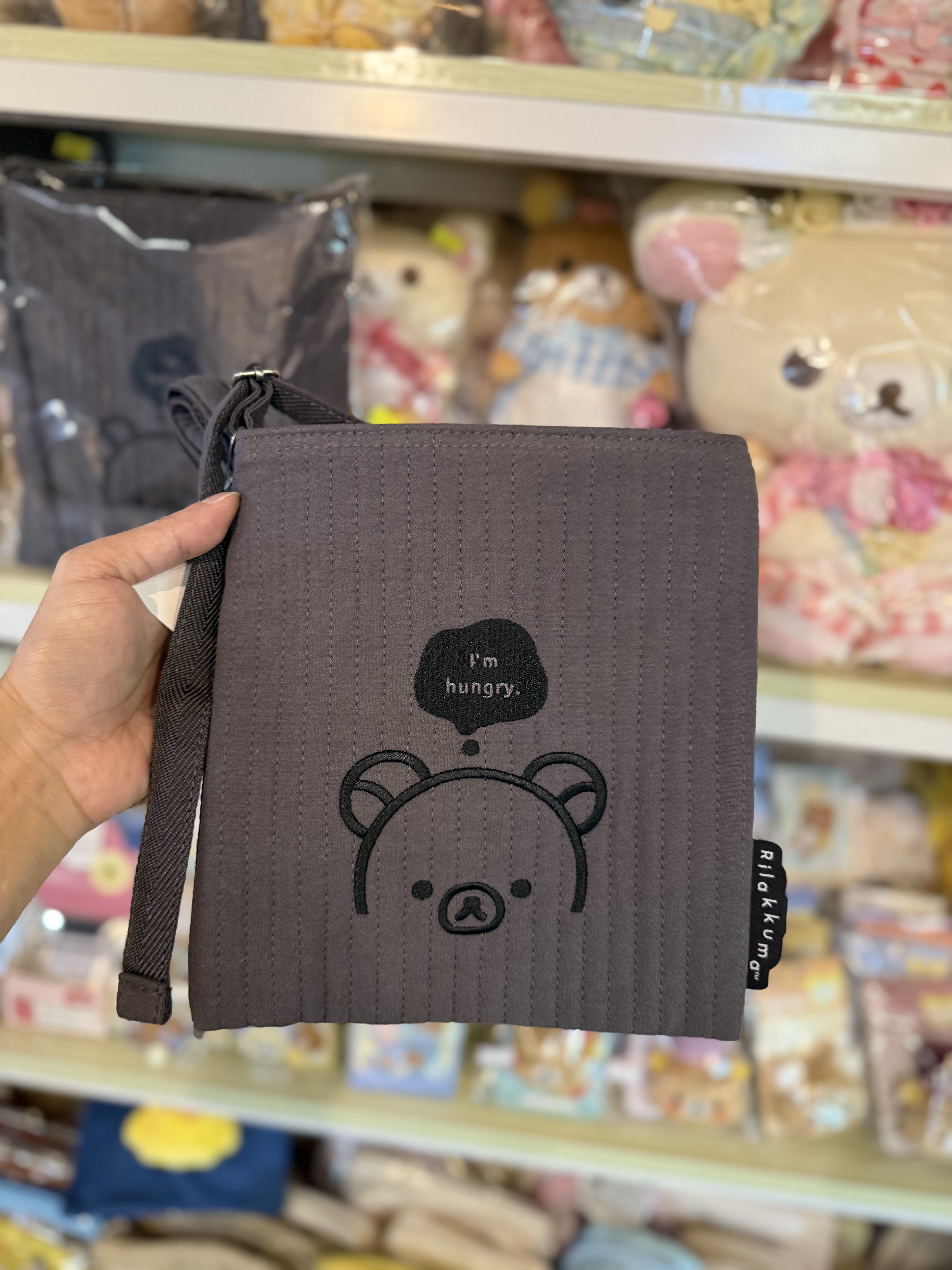 《現貨》全新Rilakkuma黑白造型斜孭袋