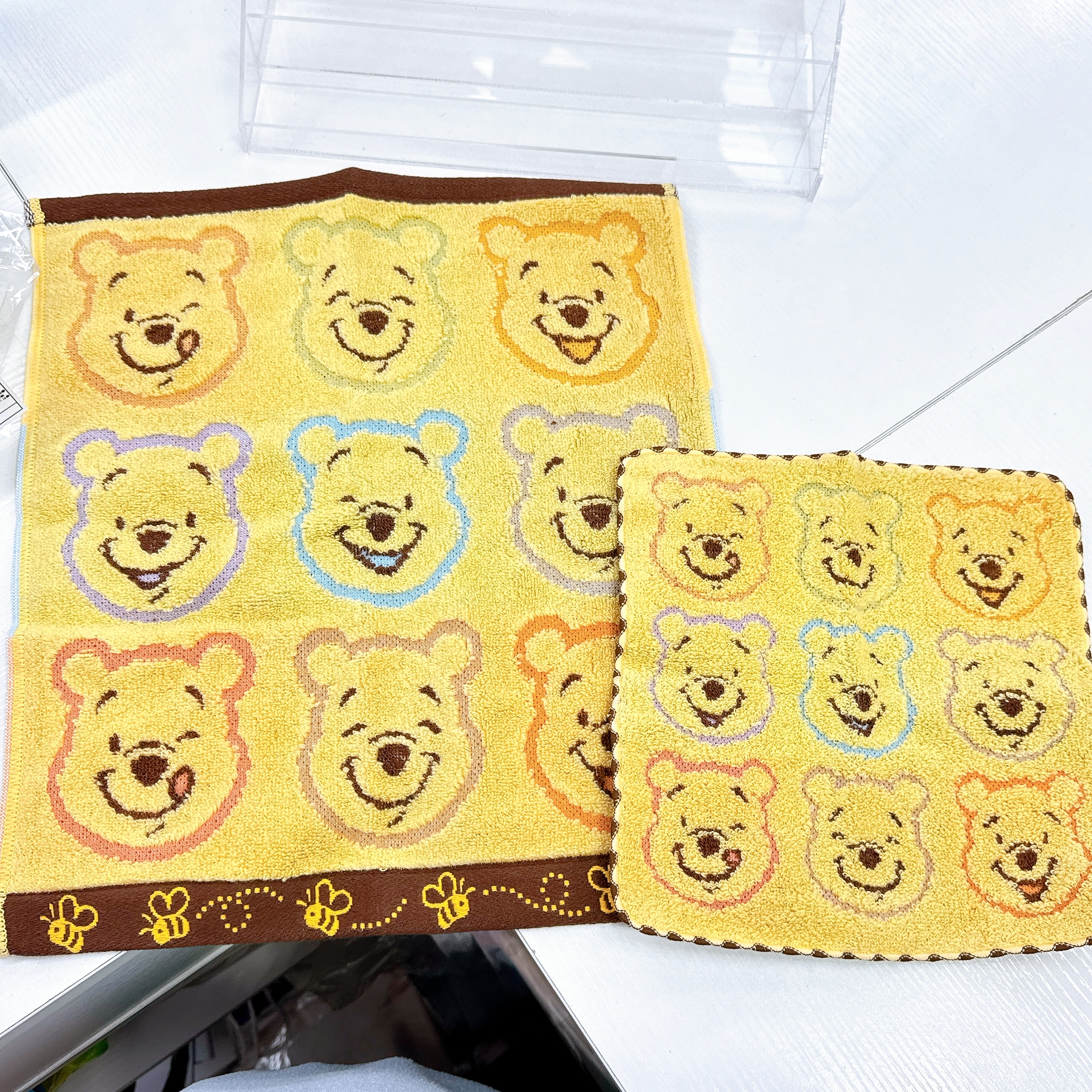 日本直送東京迪士尼小熊維尼方巾