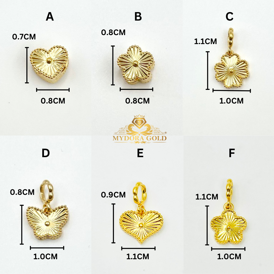 MYDORA Charm Bead The Mini Radiant Collection (5G) l EMAS 916/22K