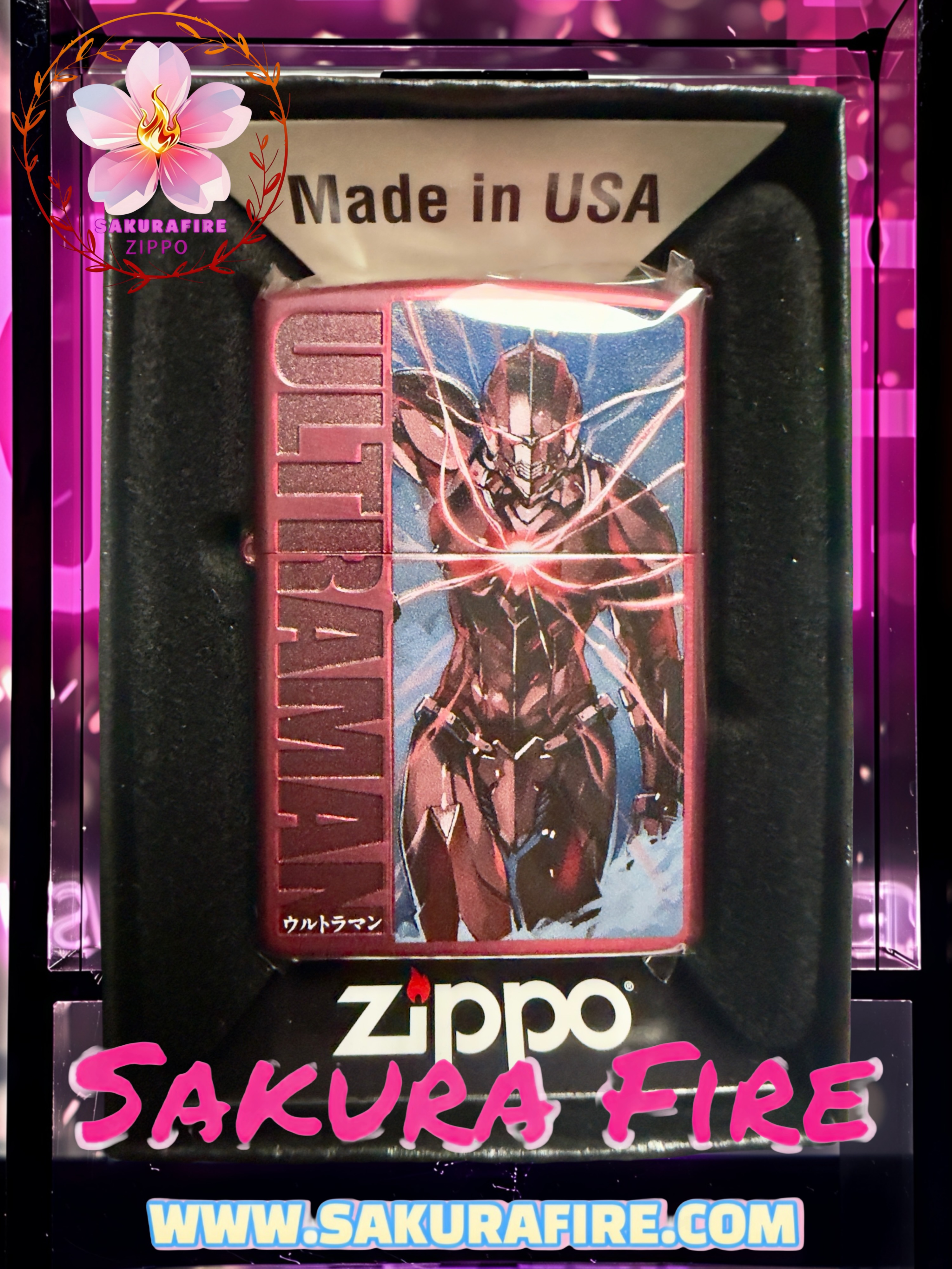 🔥Zippo🔥2026年 港版 《超人/Ultraman/奧特曼》 60週年紀念收藏版 機動Ultraman 早田進次郎 機動力霸王 兩件雕刻加熱轉印 紅鈦塗層打火機