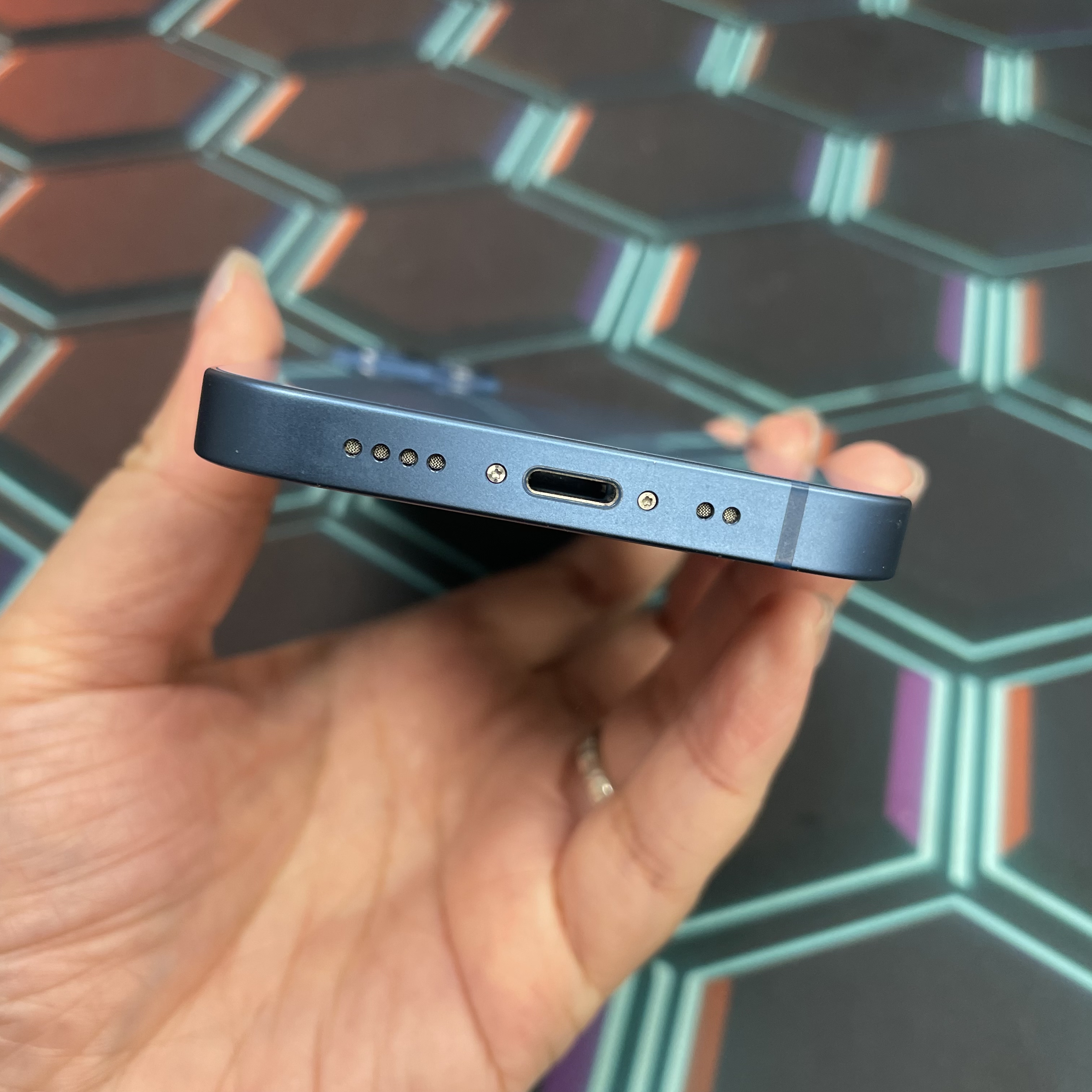 *7354 13 mini 完美機 128GB 電100 藍色 blue