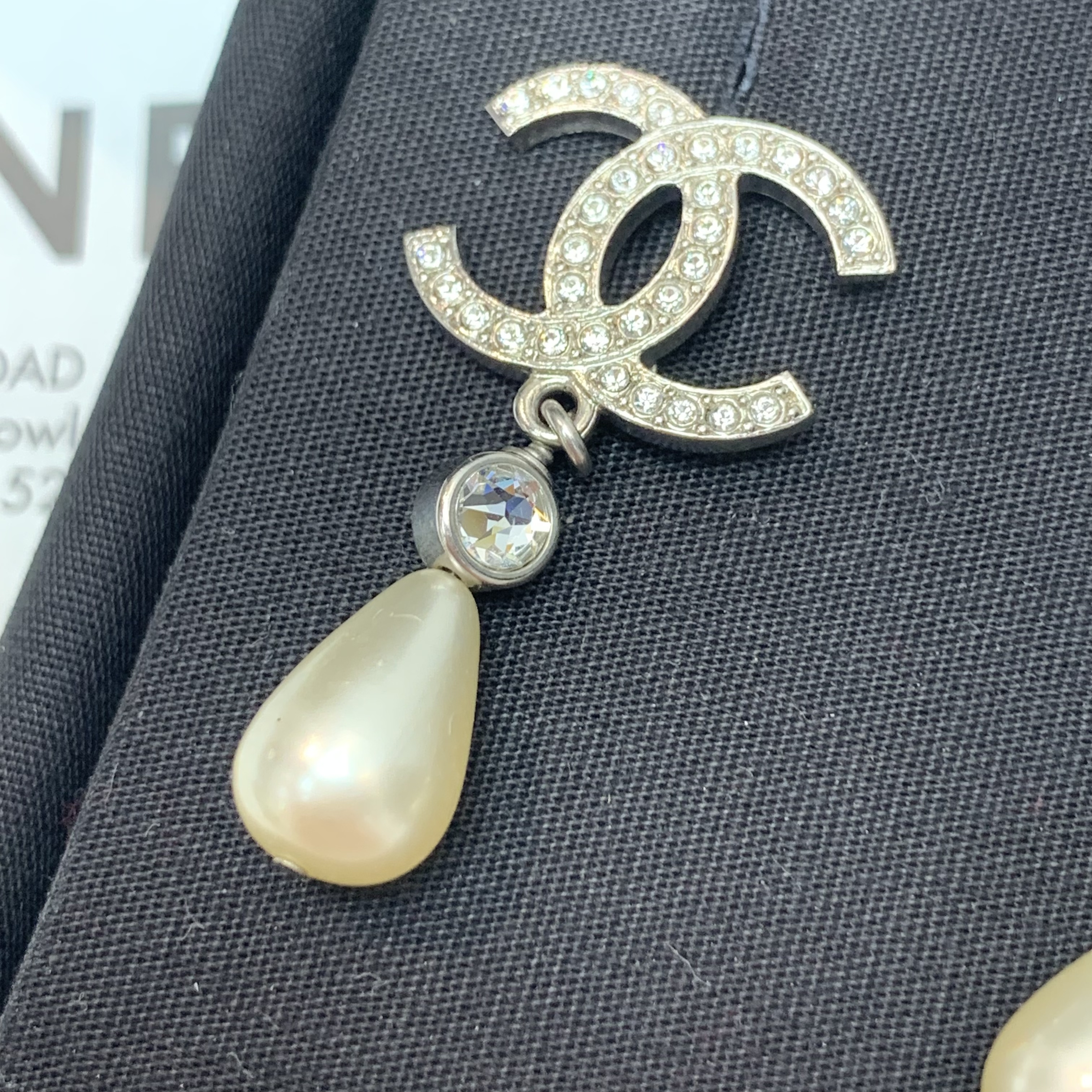Full set Chanel經典耳環 Chanel閃鑽珍珠耳環 
