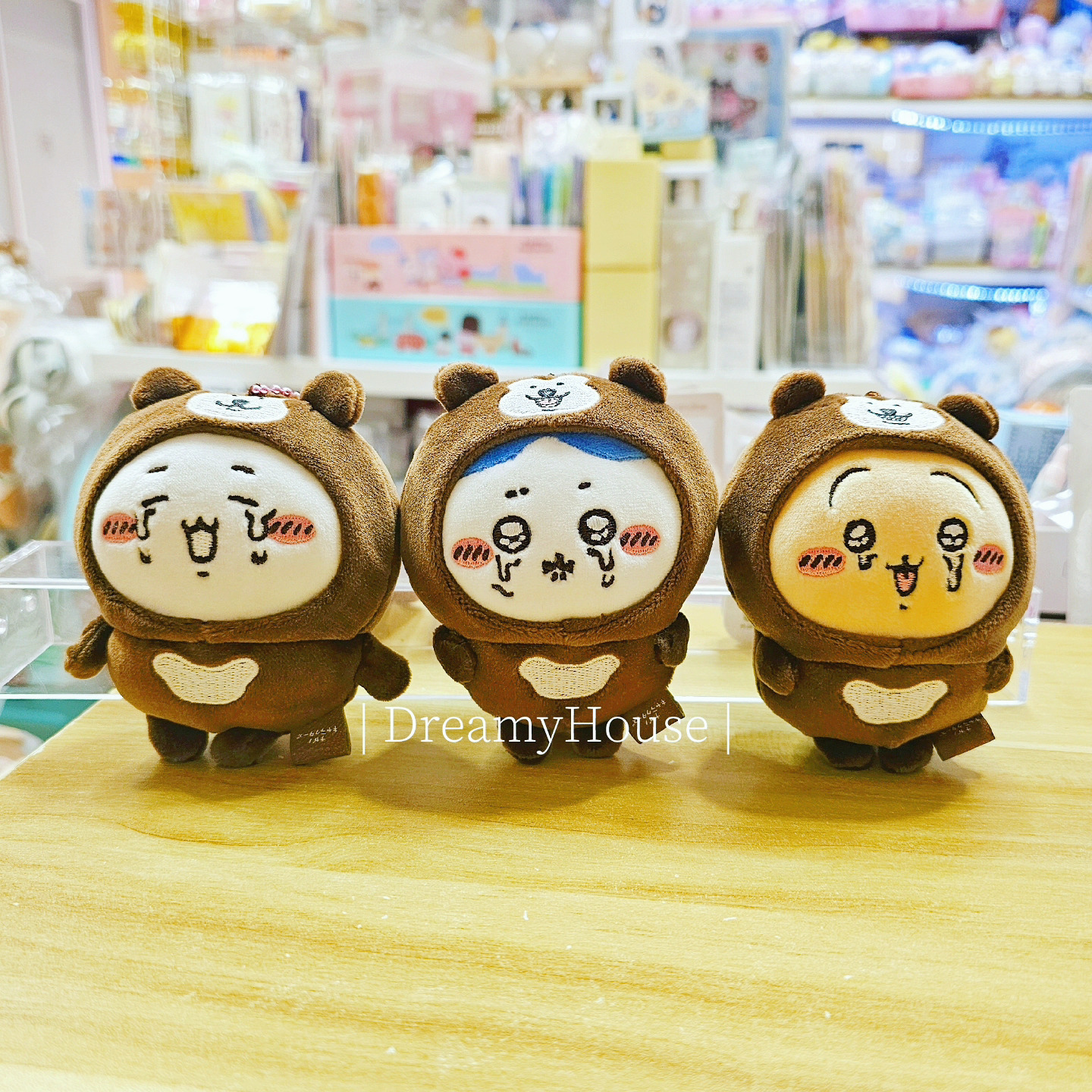 日本nagano market joke bear x chiikawa 馬來熊裝公仔吊飾