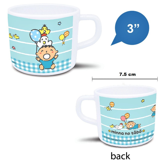 大口仔 3"有耳杯(220毫升) (科學瓷)