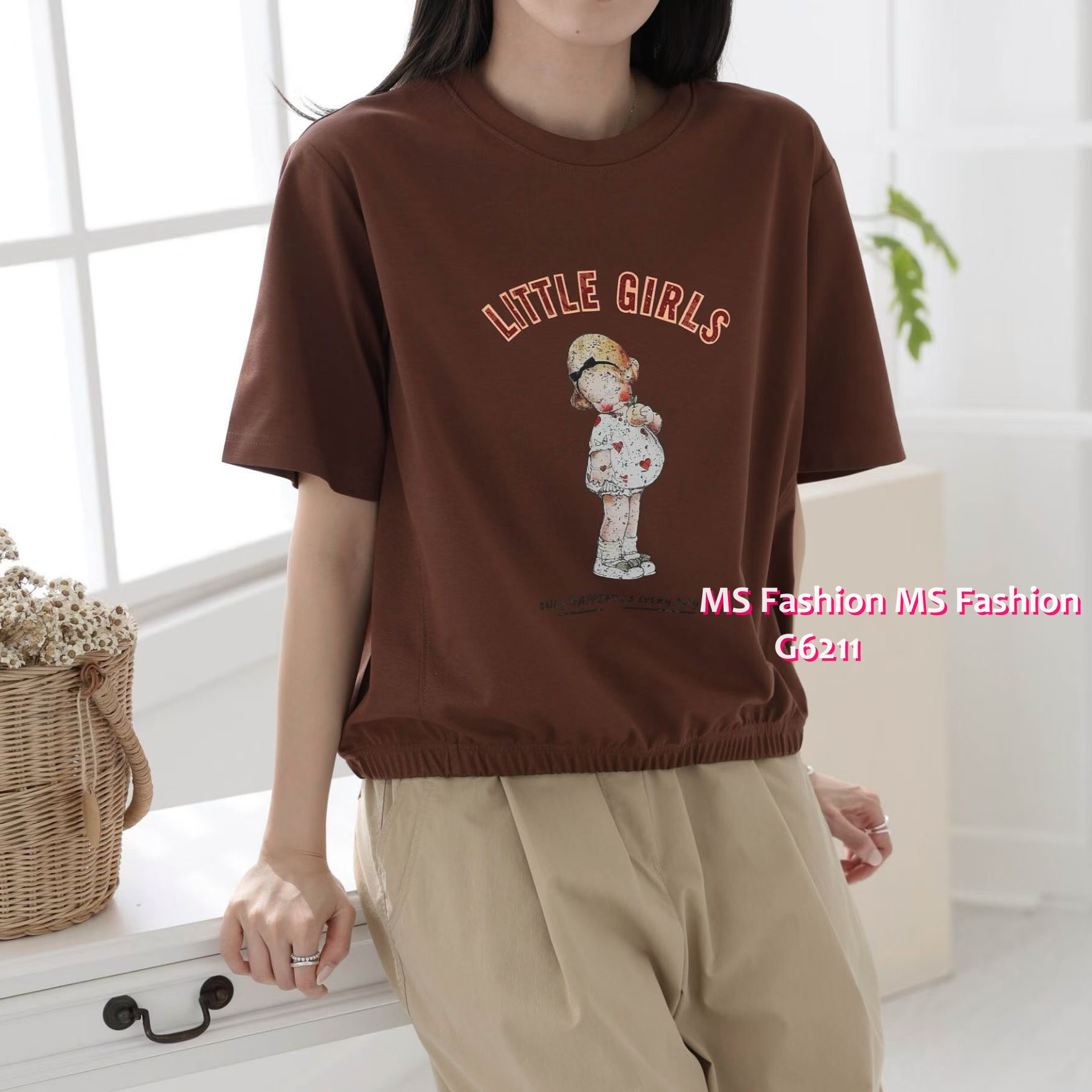G6211 韓國🇰🇷可愛女仔圖案top