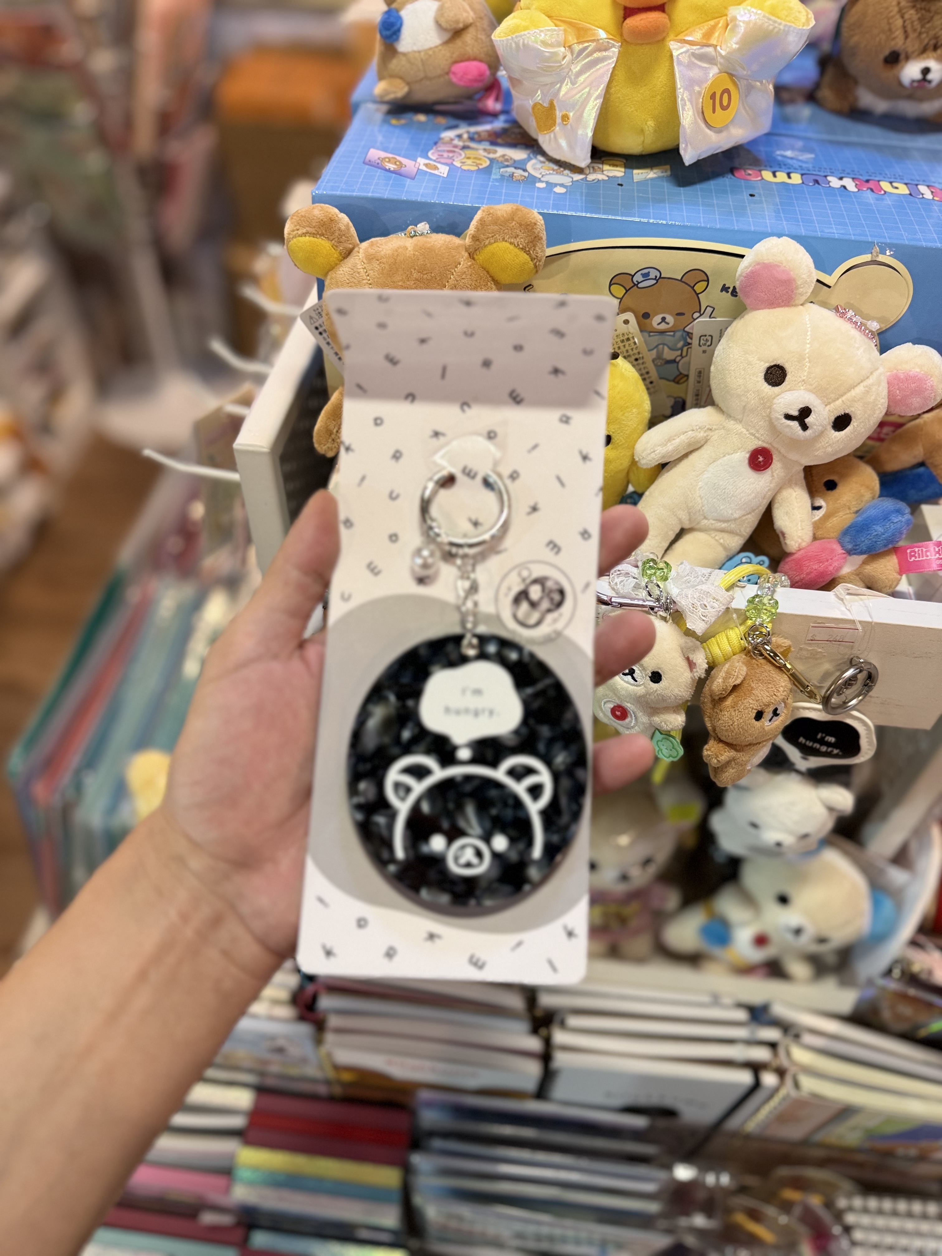 《現貨》全新Rilakkuma 黑白系列 鏡仔掛飾