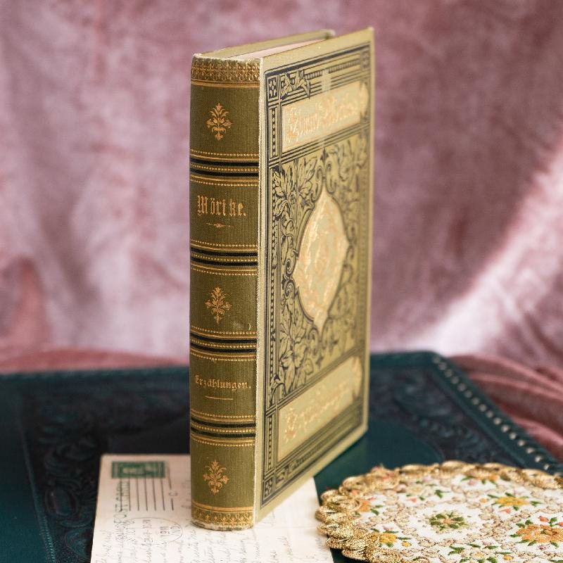 Antique Turn of Century German 1905 Eduard Mörike "Gesammelte Erzählungen" Collected Stories Book (MW117)