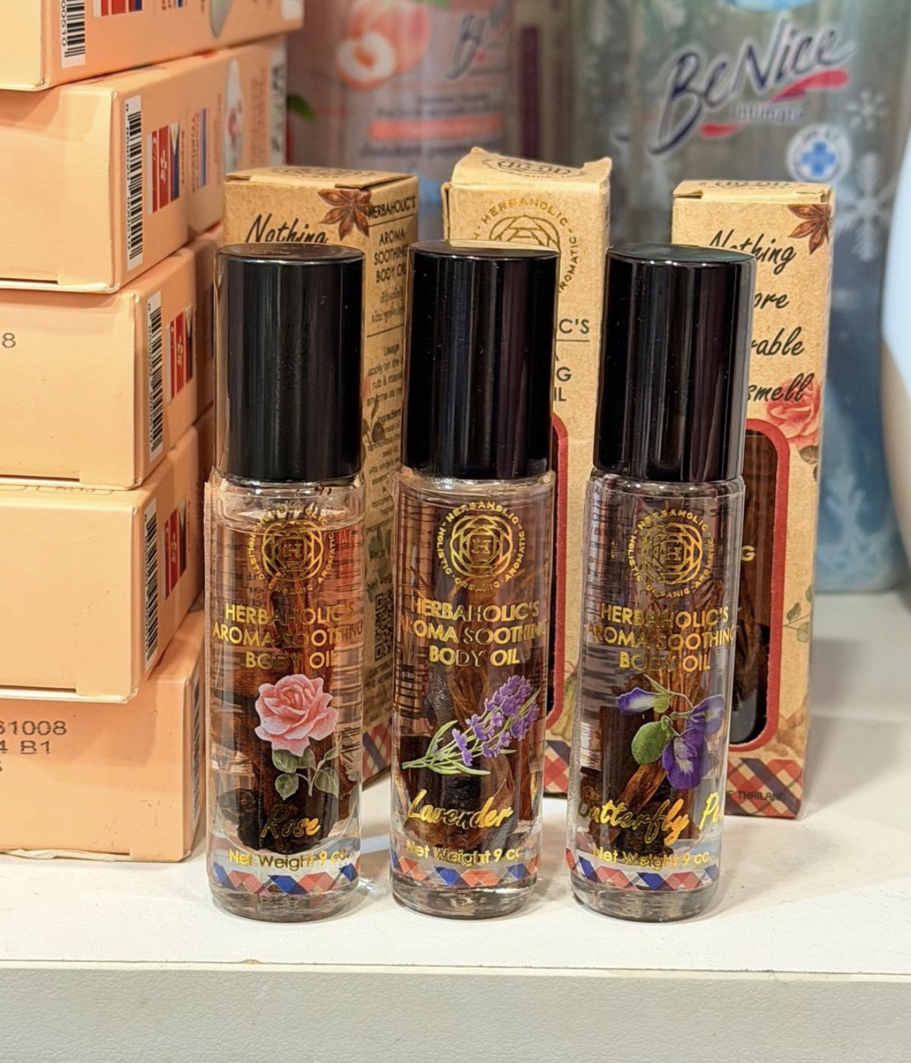 泰國Herbaholic’s Body Oil 走珠芳香舒緩身體油9ml