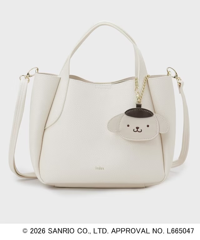 日本預訂📍日本index x 布甸狗30週年系列 - 兩用手袋連鏡子吊飾 不包郵