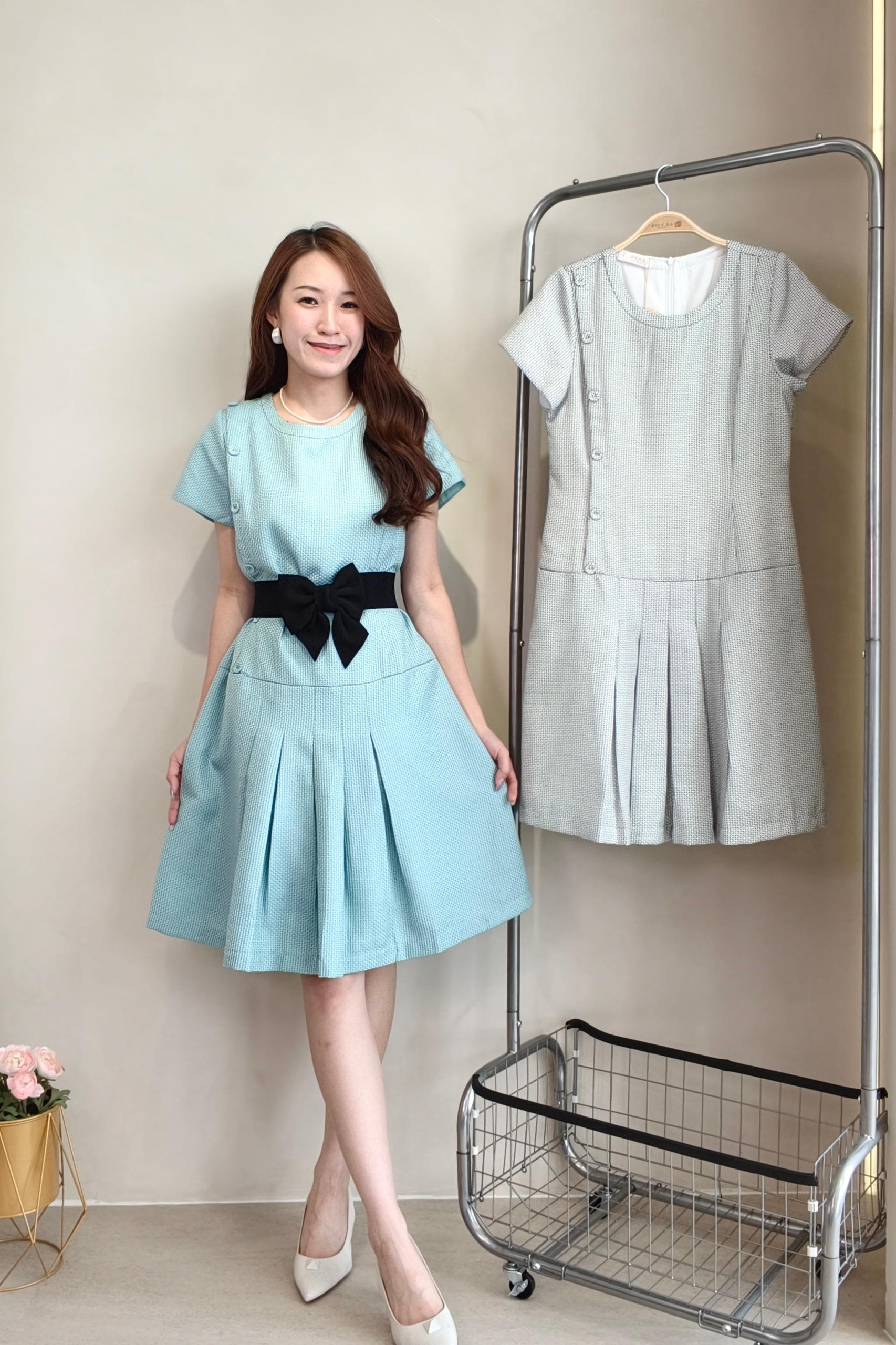 25963 Luna Bloom Textured Dress