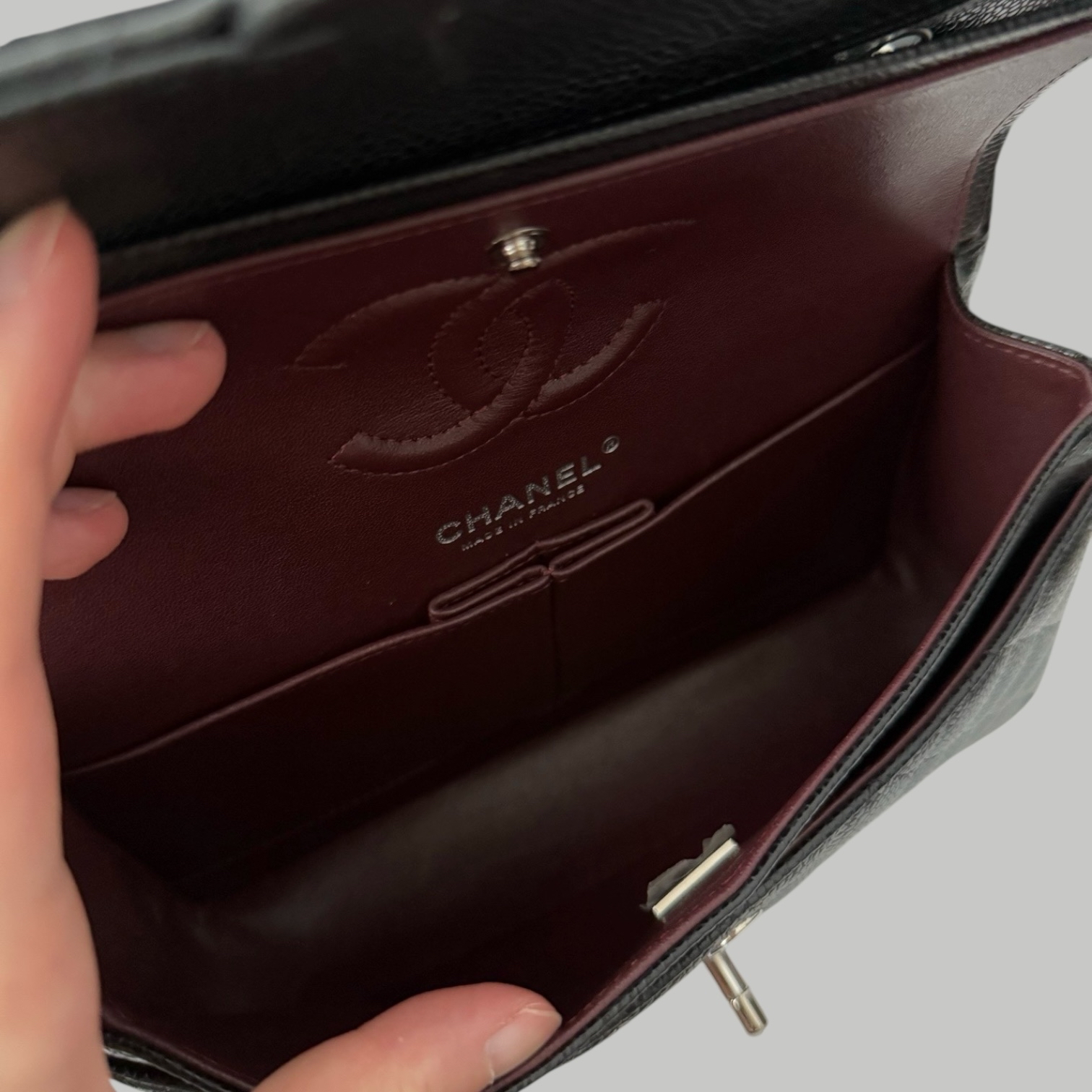 Chanel Caviar CF23 銀扣