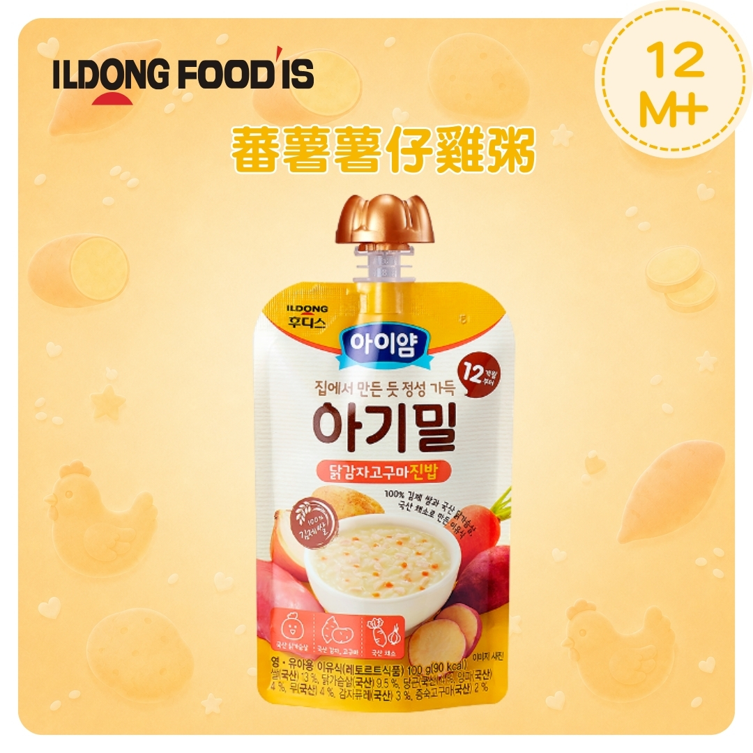 [EXP:2026.9.10]ILDONG 蕃薯薯仔雞粥 100g(適合12個月以上)_ID089_S