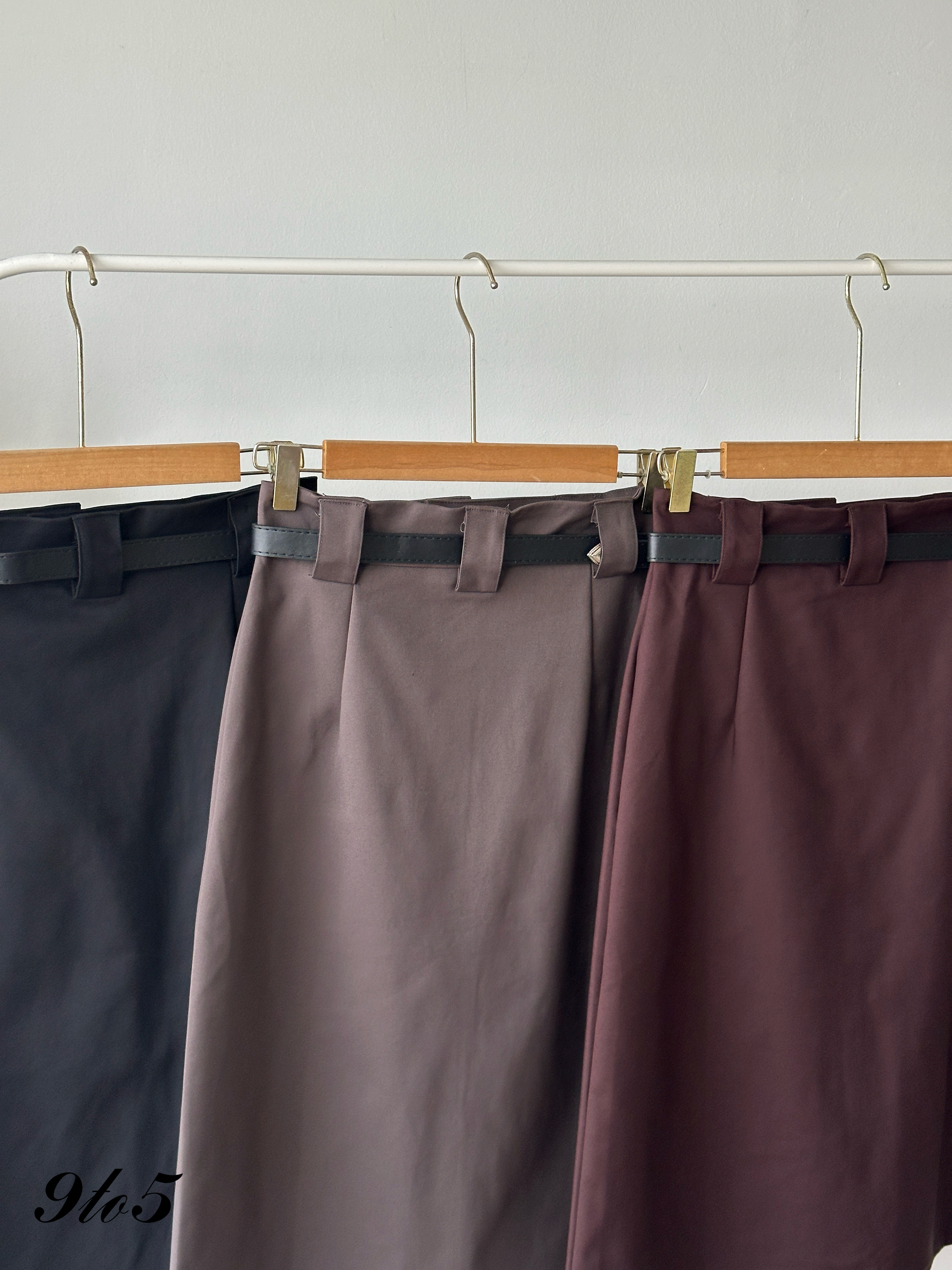 S1985 Midi Straight Skirt - 3 Colors 