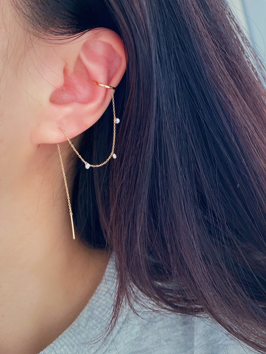 18K Diamond Ear Cuff