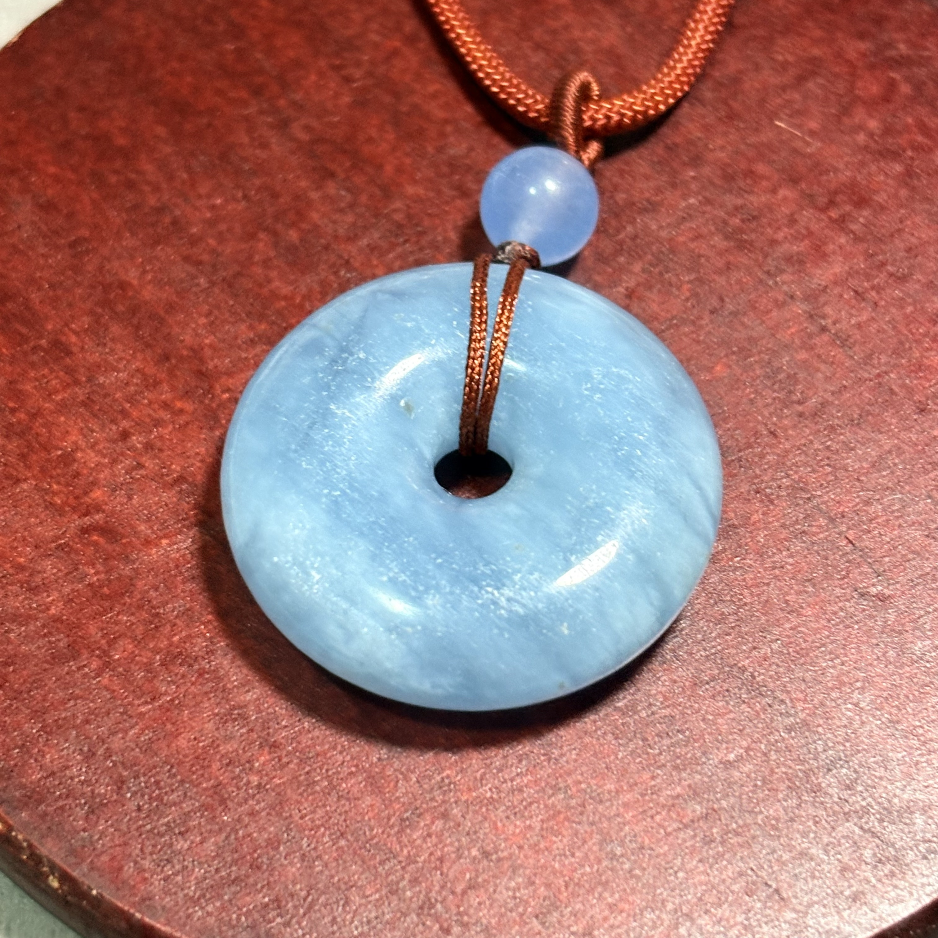 海藍寶平安扣 No.19-126規格：直徑：32.5cm 重：16.8g