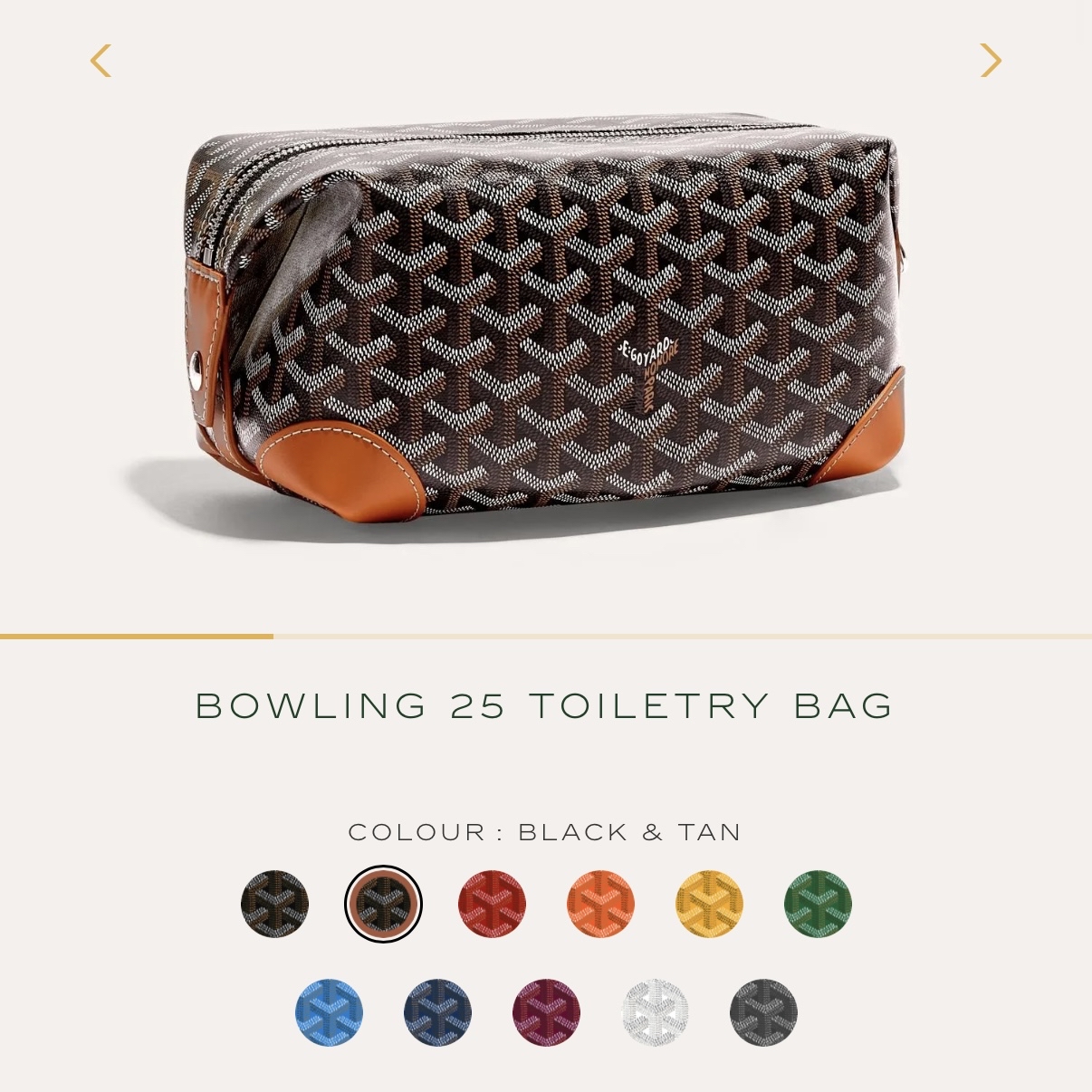 Goyard Bowling 25 Toiletry Bag