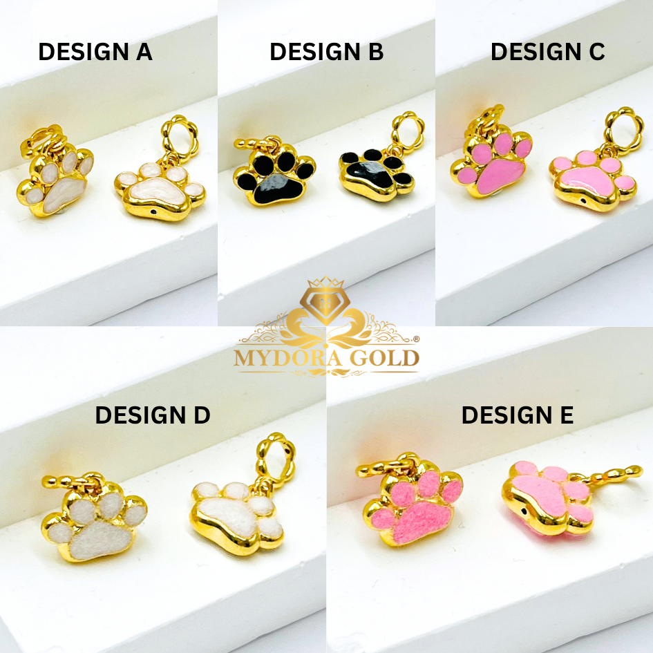 MYDORA Charm Comel Paw Print (5G) l EMAS 916/22K
