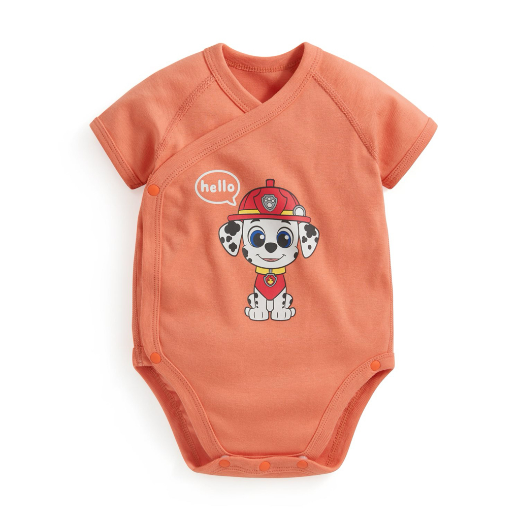 💚預訂 台灣直送💚四色Paw Patrol汪汪隊立大功系列人物印花純棉短袖包屁衣