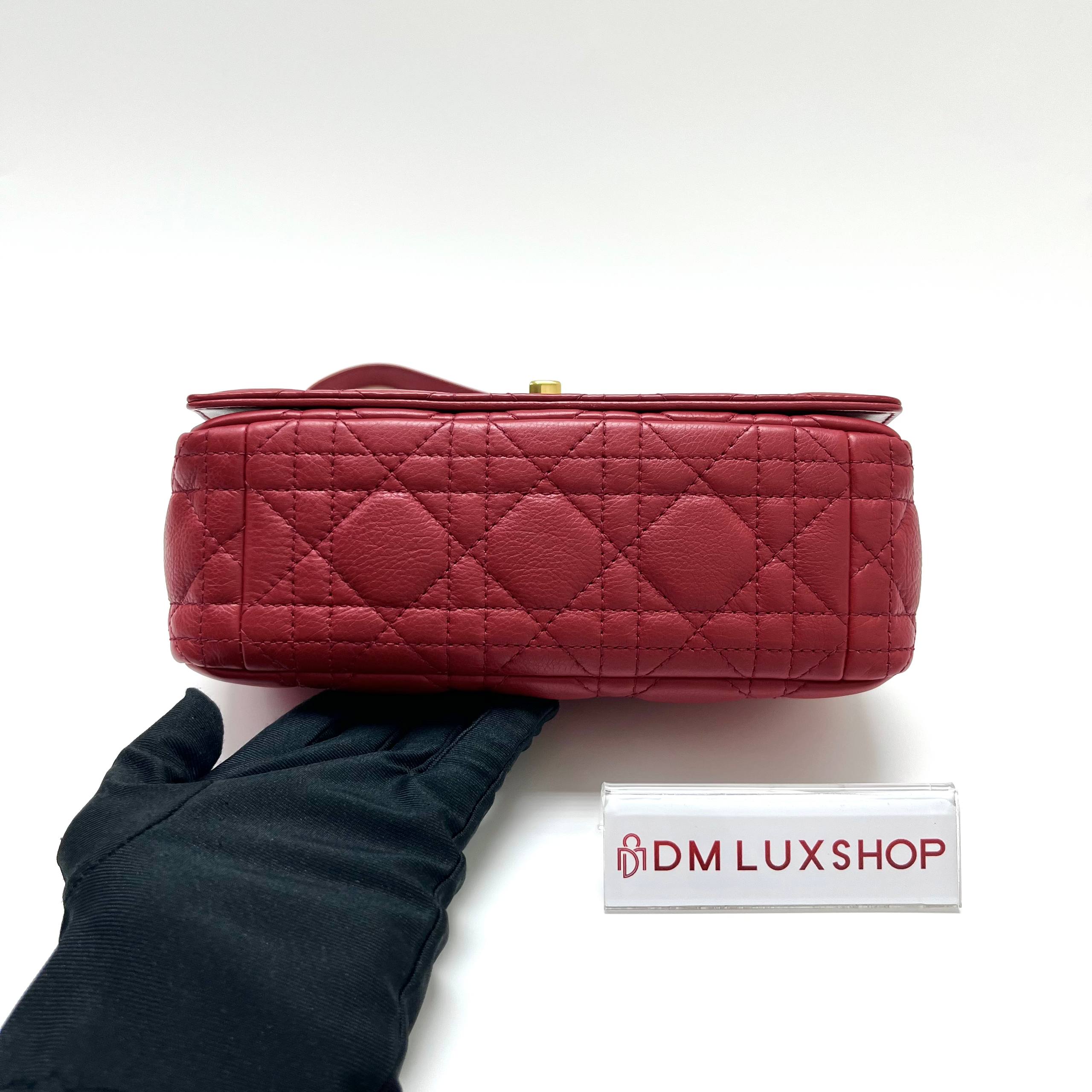 Dior Small Caro Bag Red GHW