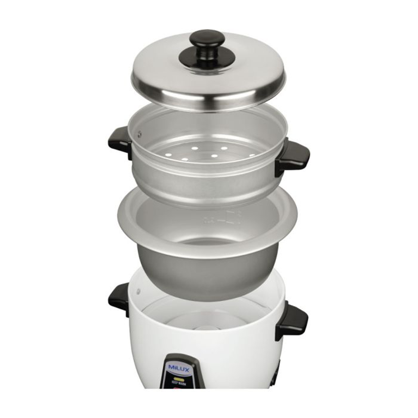 Milux 1.8L Conventional Rice Cooker with Steamer (MRC-2118)