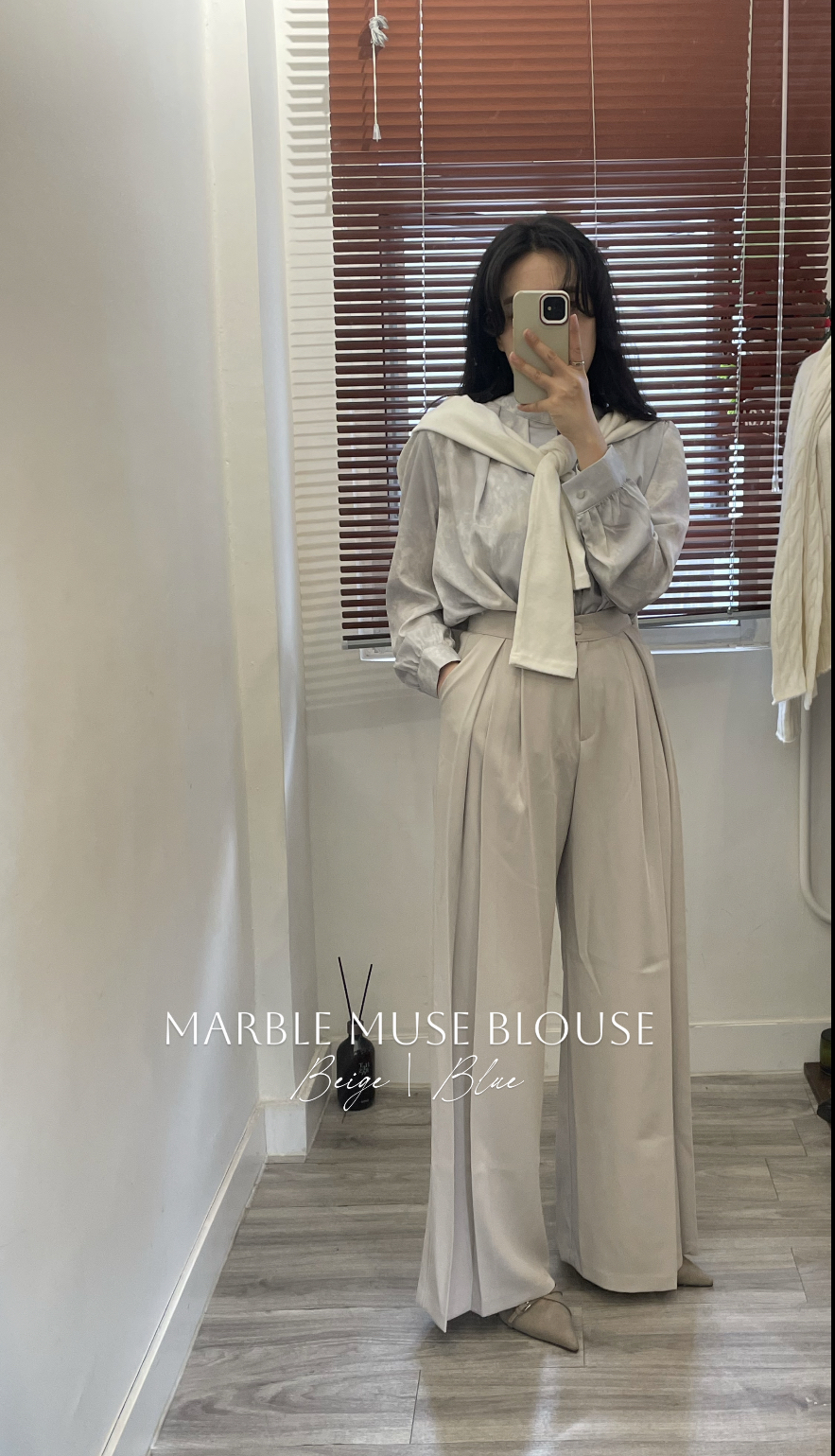 ❄️MARBLE MUSE BLOUSE