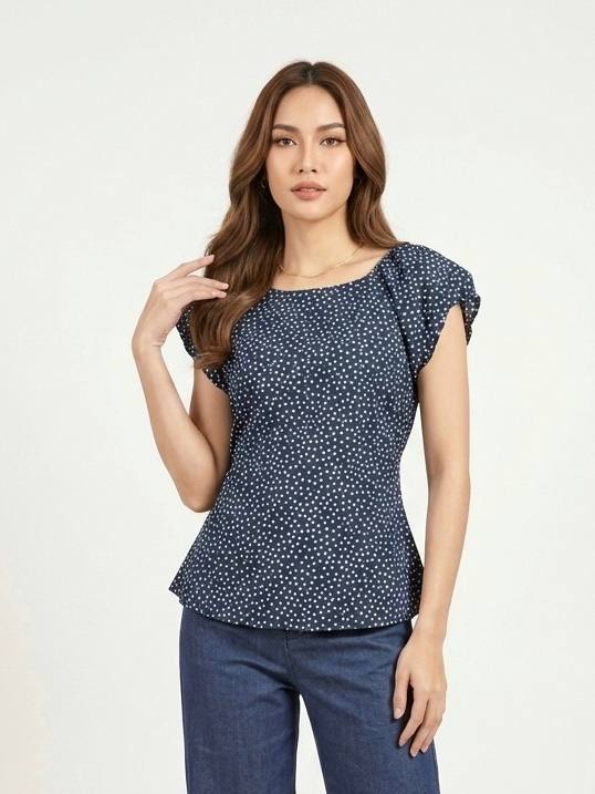 W6318 - Back Slit Blouse