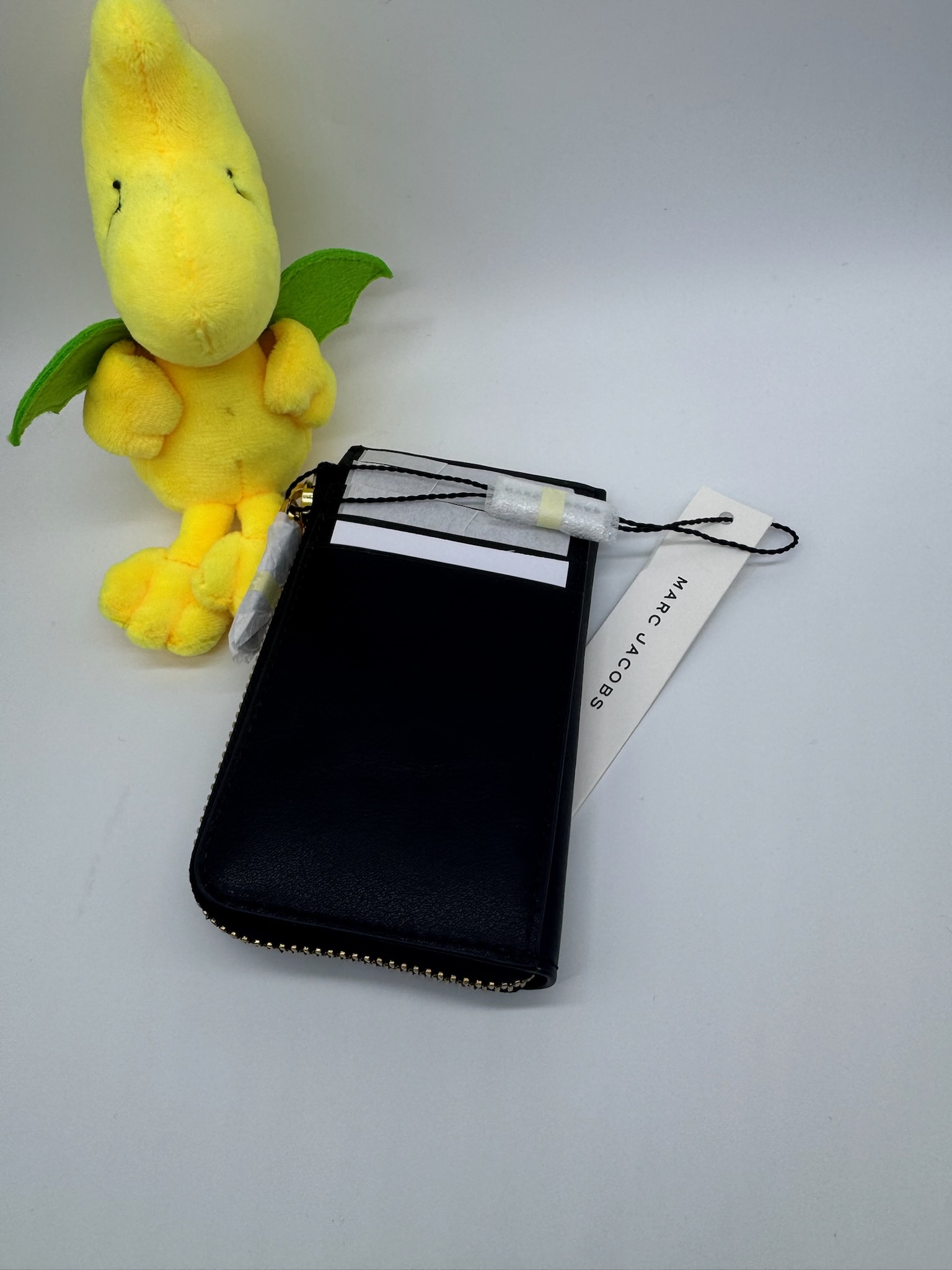 🇺🇸🇨🇦✈️黑色真皮型格風Marc Jacobs 拉鍊卡包現貨😎😎