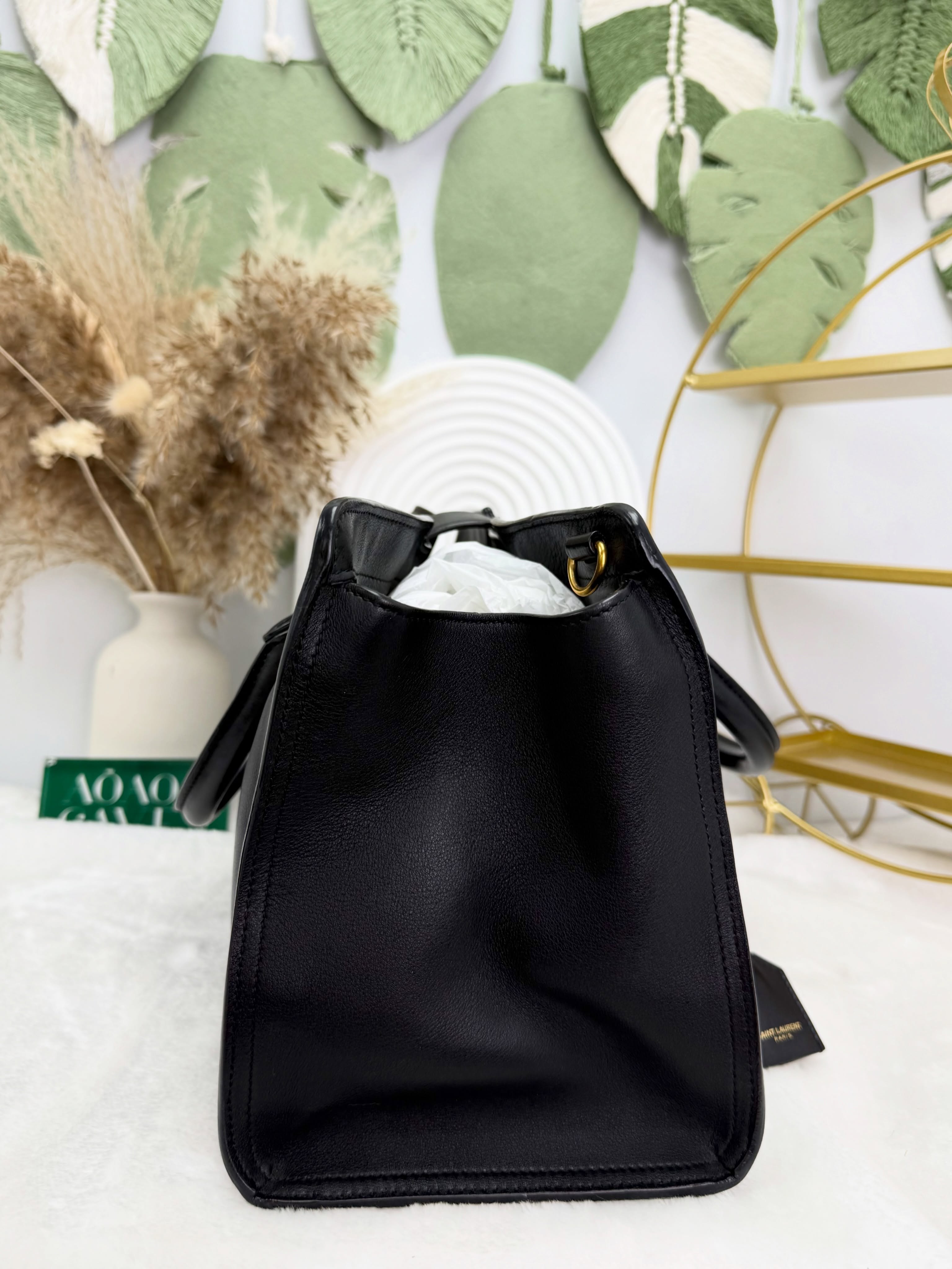 YSL👜 PRE OWNED 🛍️黑金手提包🖤雙肩帶(粗幼肩帶各一) 書仔🖤 