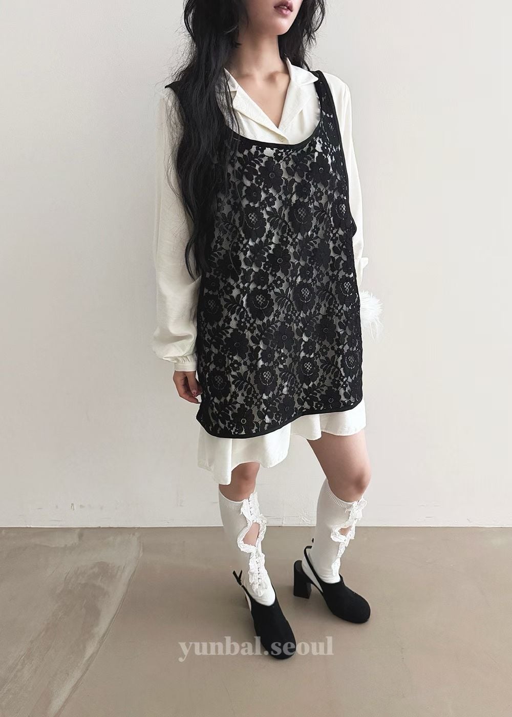221503 Lace背心one piece