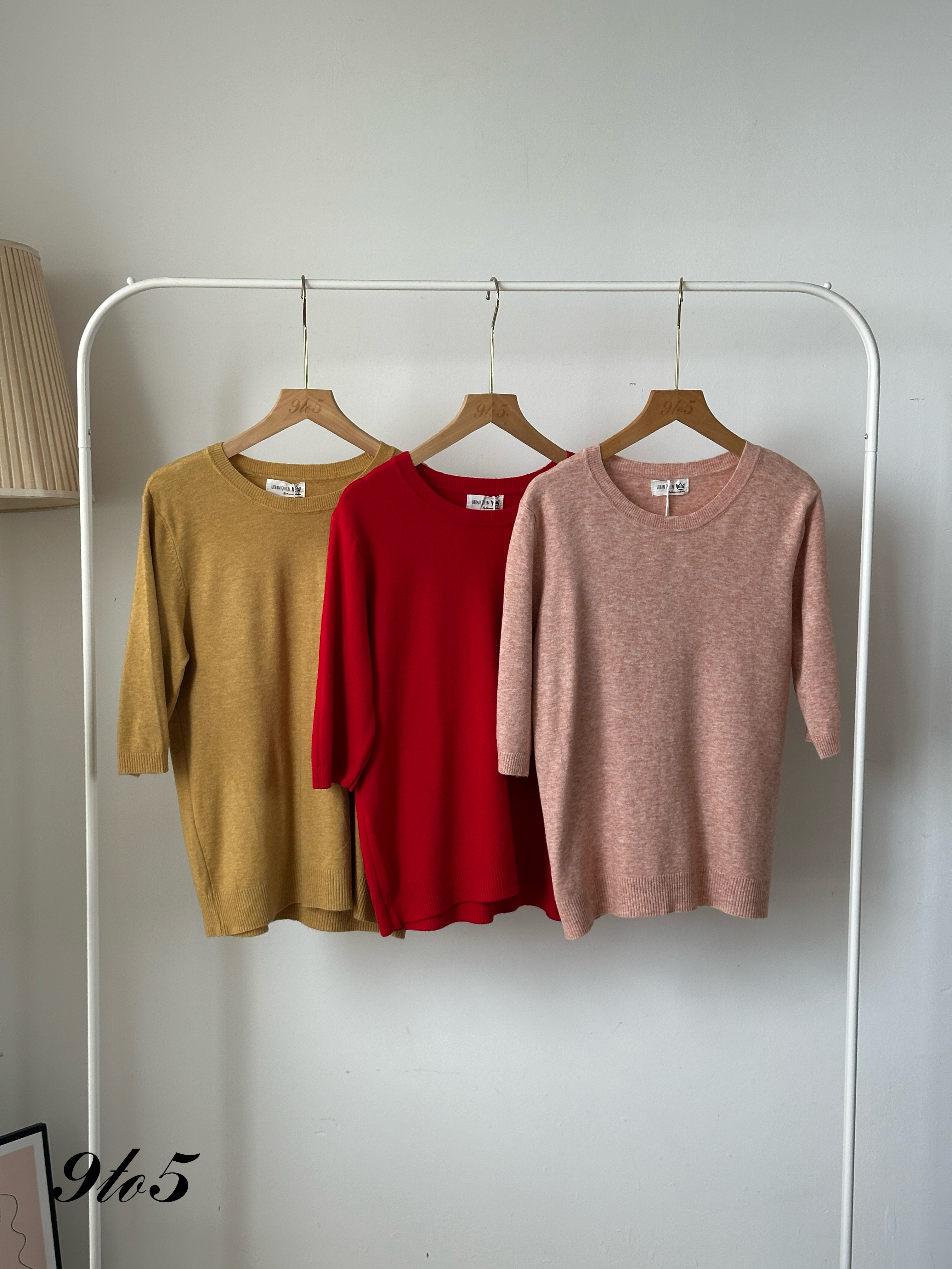 T4080 Half Sleeve Knit Top - 5 Colors 